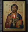 Hanging Oil Lamp Brass Orthodox Lampada – Greek Icon Lamp, Eternal Prayer Light