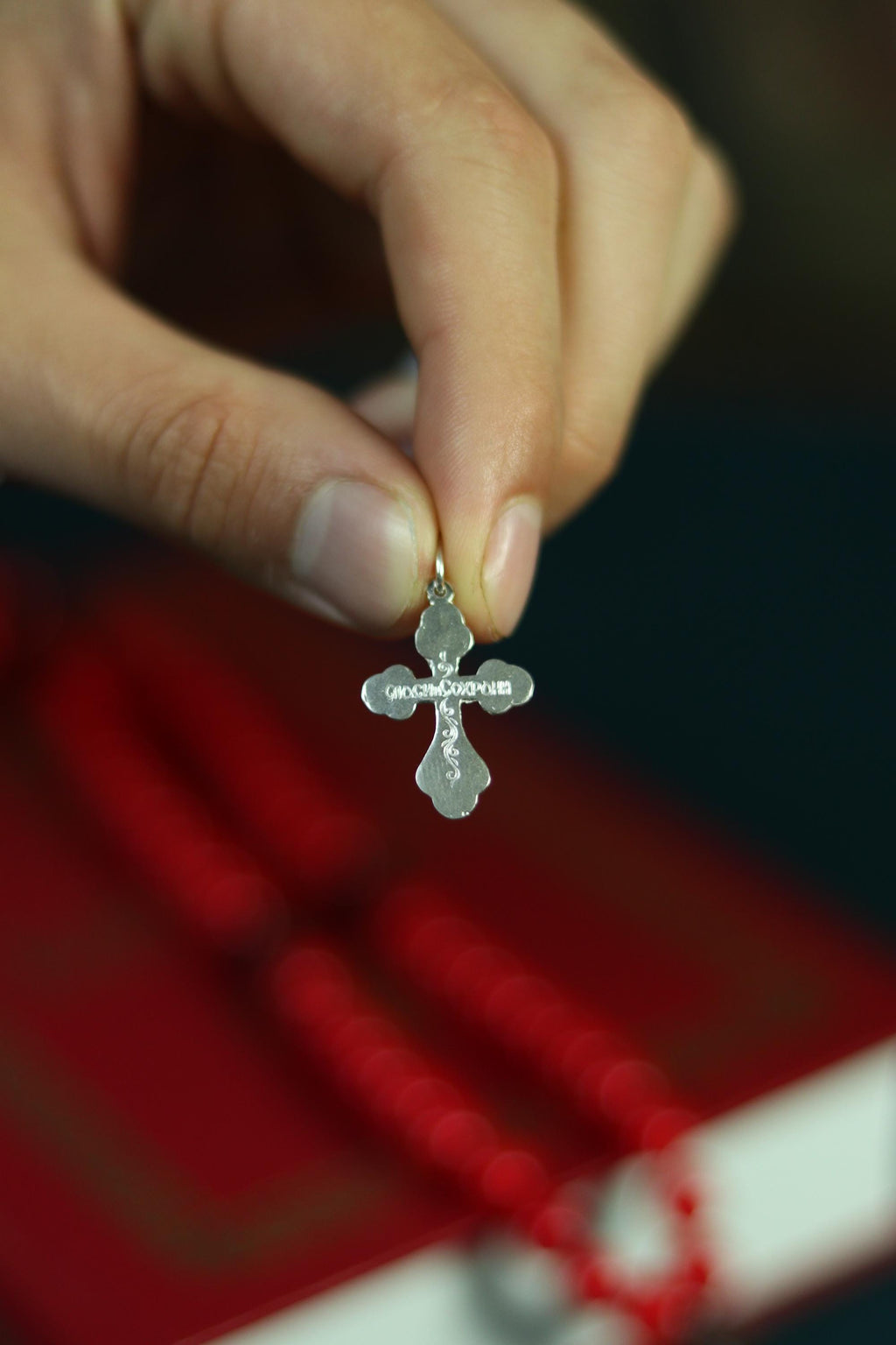 Sterling Silver Orthodox Cross Pendant – 0.91 g, Blessed Christian Crucifix