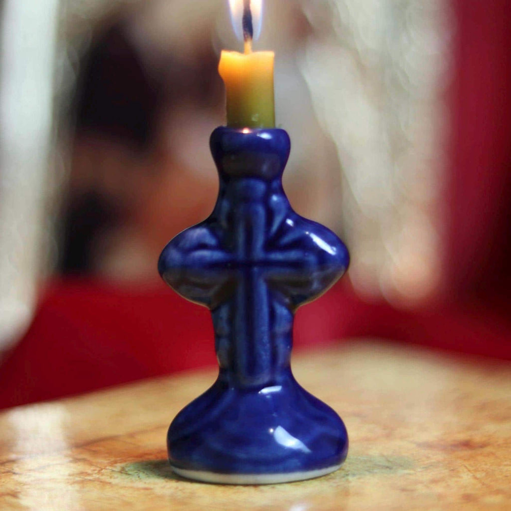 Orthodox candlestick, Ceramic candlestick, Orthodox icon, Orthodox cross, Small candlestick, Retro candlestick, Gift candlestick.