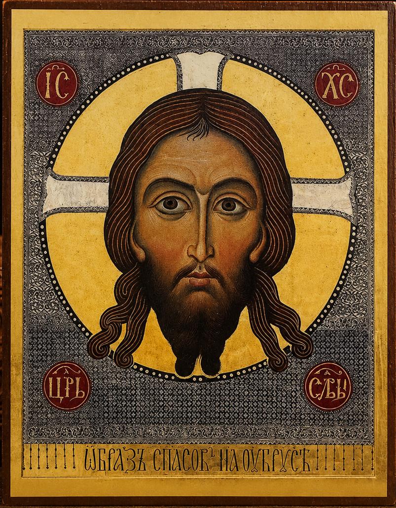Holy Face of Jesus Christ Orthodox Wooden Icon Mandylion Christian Prayer