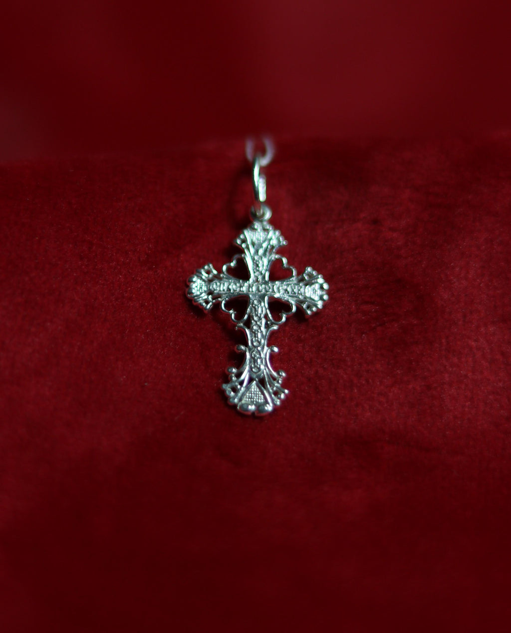 Sterling Silver Orthodox Cross Pendant 2.5 cm, 1.28g Detailed Eastern Crucifix, Christian Gift, Orthodox necklace, Orthodox pendant