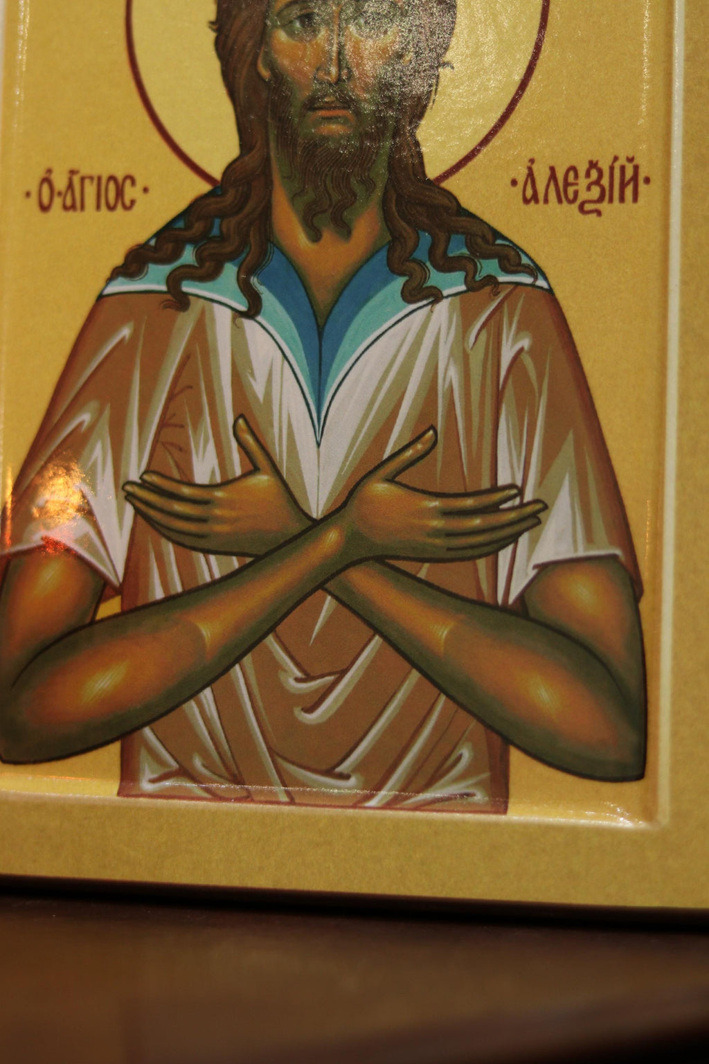 Saint Alexius Icon, Orthodox Wood Icon Christian Decor