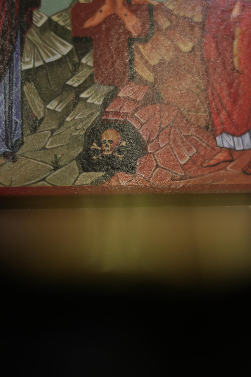 Crucifixion of Jesus Christ Icon Wooden Orthodox 7.9x5.9in
