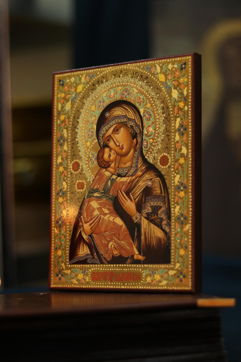 Volodymyr Mother of God Icon Wooden Icon Orthodox