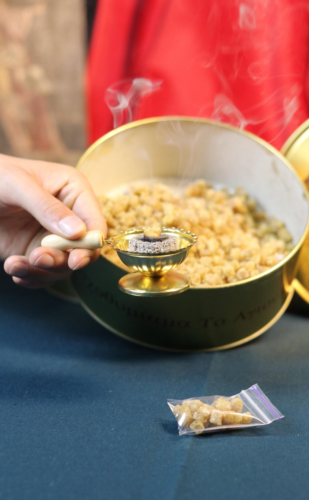 Greek Incense Black Grape | Orthodox Church Incense | Natural Resin Frankincense | Handmade Athonite Incense | Religious Gift