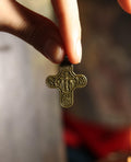 Orthodox Cross Necklace Men, Large Jesus cross pendant with Jesus Christ . Christian Cross Pendant. Crucifix necklace.