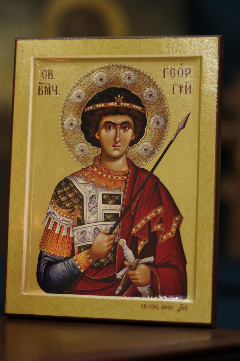 Saint Panteleimon Orthodox Icon Wooden Icon Christian Wall Art Gift