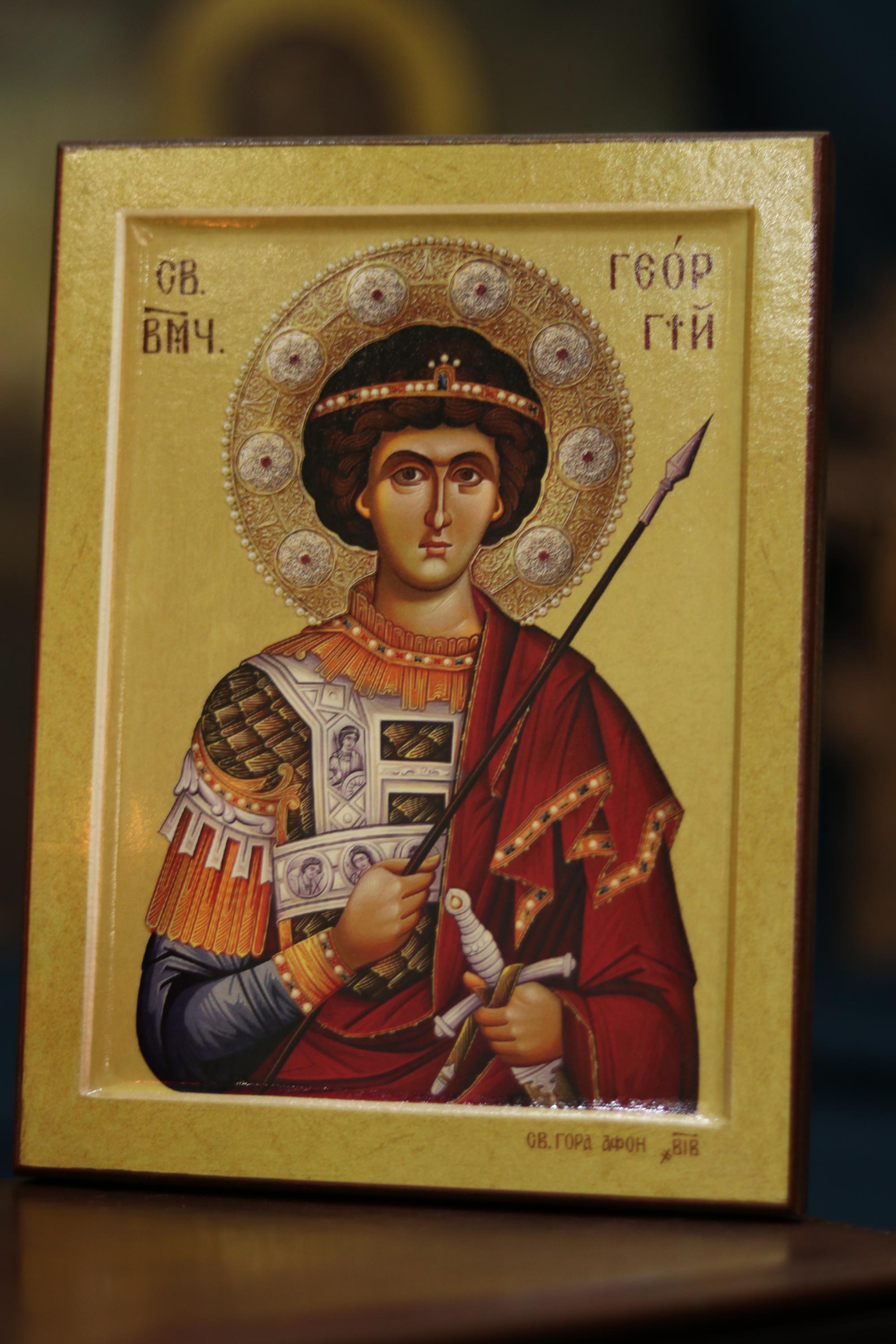 Saint Panteleimon Orthodox Icon Wooden Icon Christian Wall Art Gift