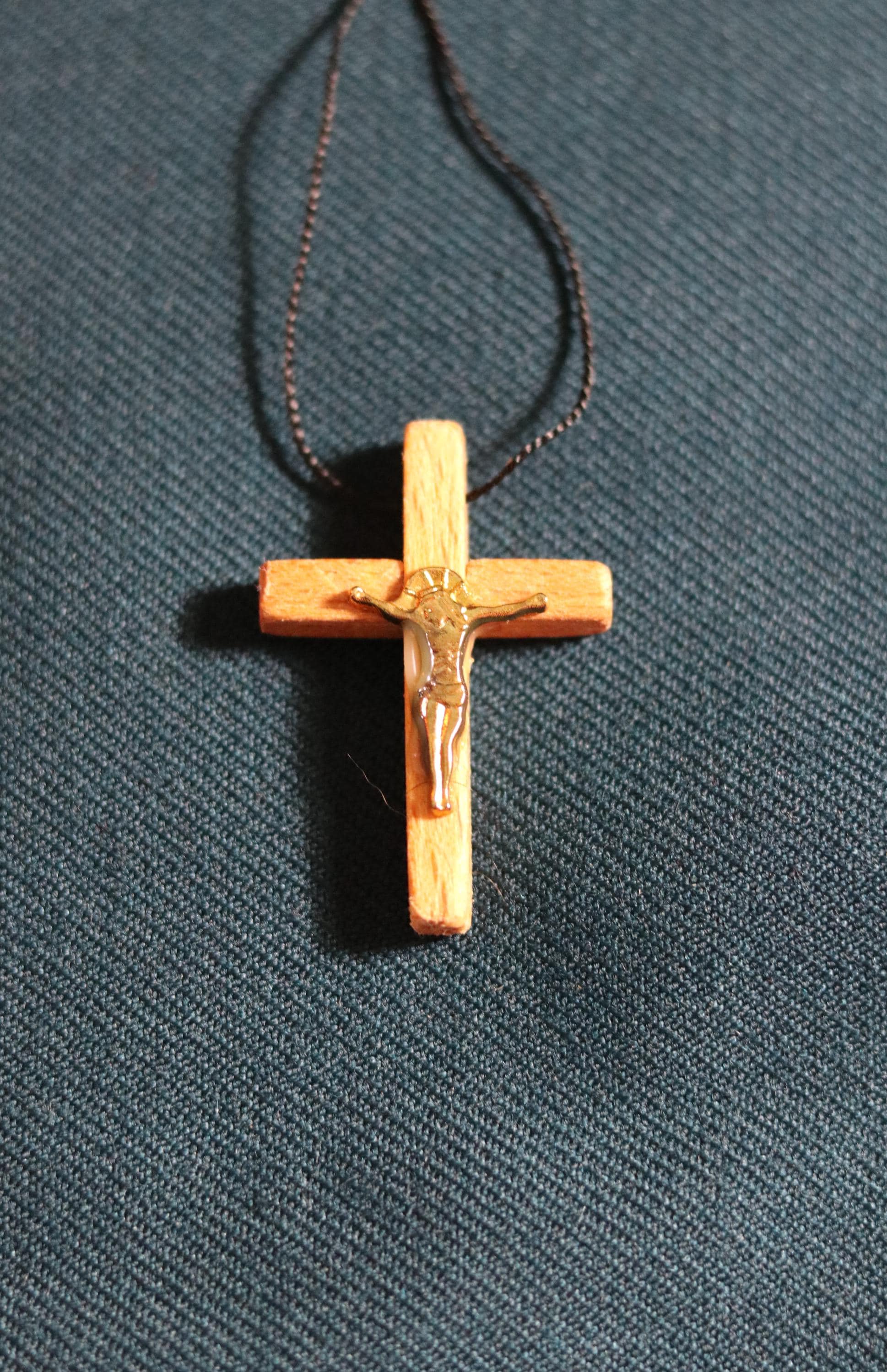 Orthodox Wooden Cross Pendant – Compressed Wood, Jesus Crucifix, Blessed in Church, Orthodox cross, Orthodox icon