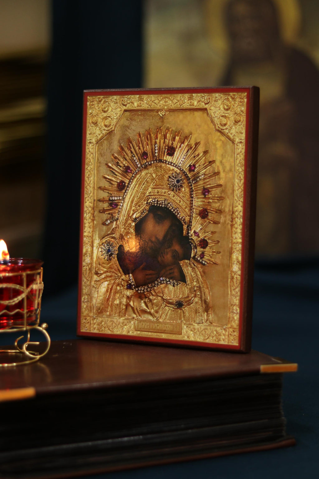Gorbanivska Mother of God Icon Wooden Orthodox 6.3x4.7in