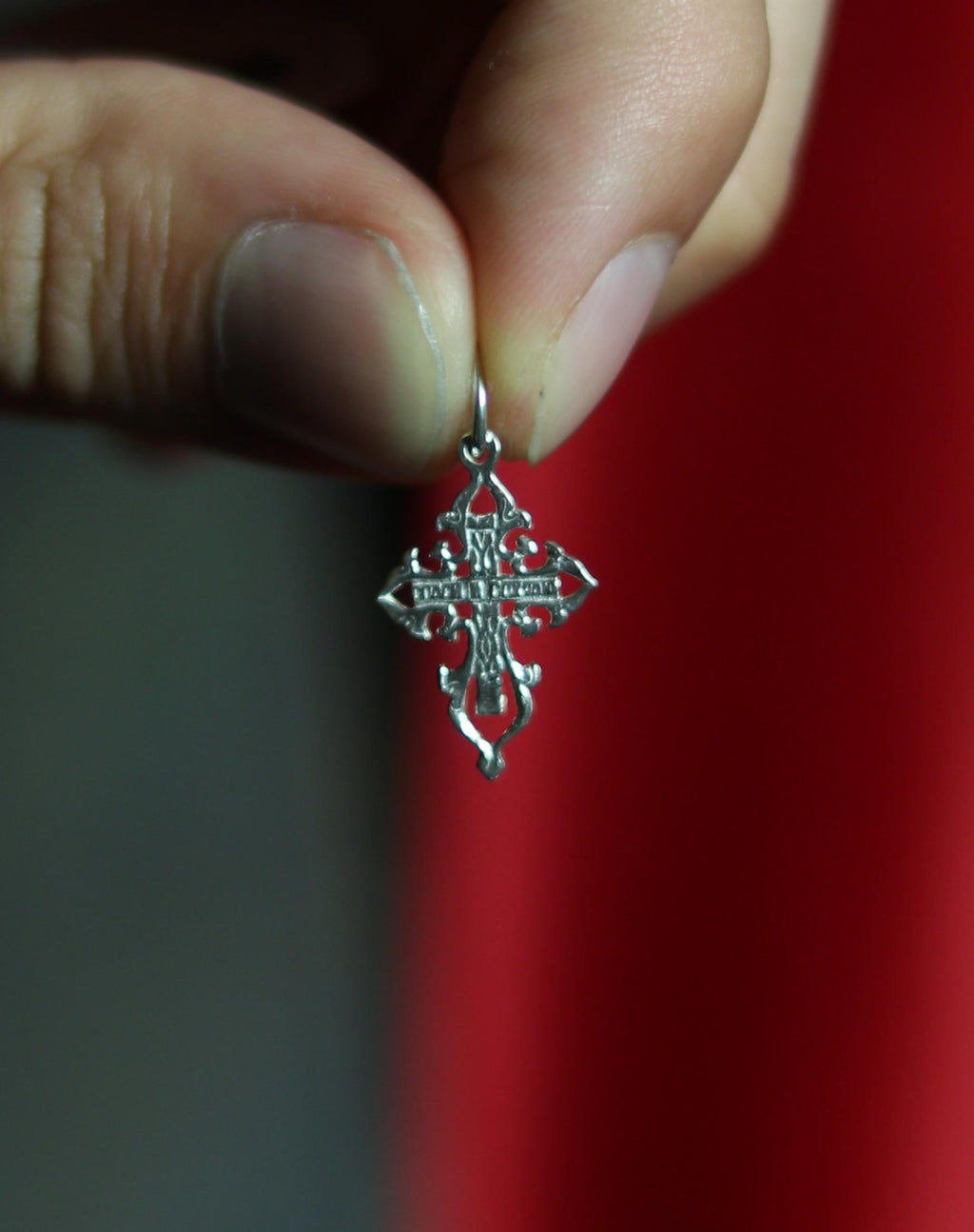 Orthodox Silver Cross Pendant – Sterling Silver 925 – 1.9×1.2 cm – 0.94 g – Eastern Christian Crucifix Charm, Orthodox cross, Crucifixion