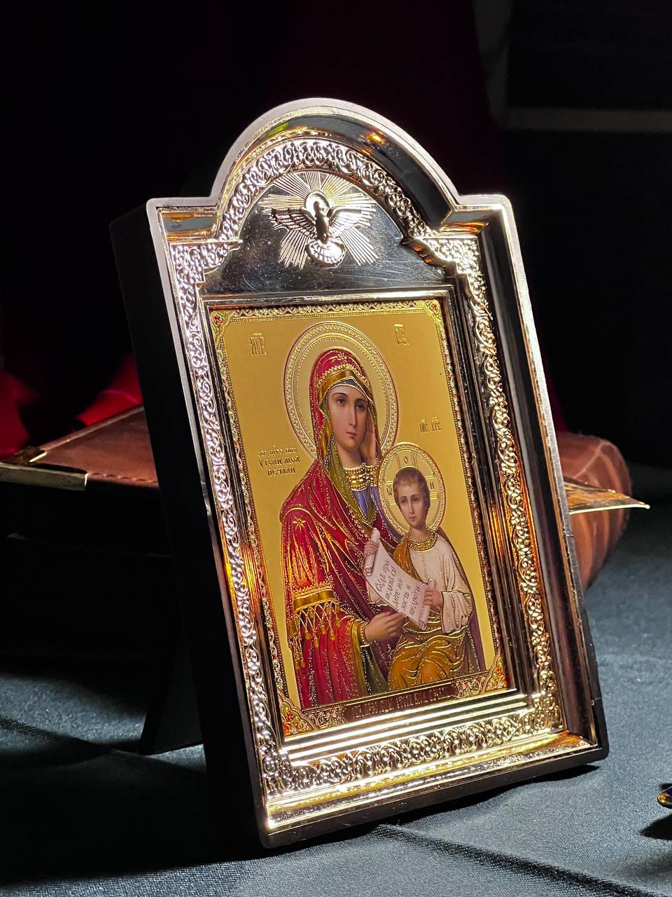 Icon of the Virgin Mary, God's mother, "Ease My Sorrows" icon, Orthodox icon, Orthodox christian, Christianity art, Icon 14x19 cm