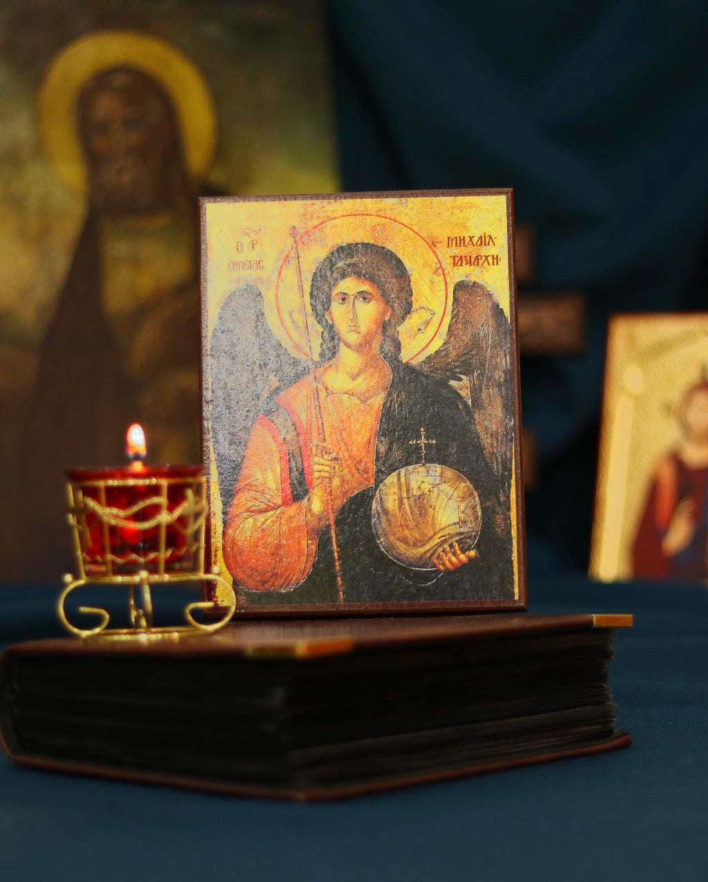 Archangel Michael Byzantine Icon Orthodox Wood Icon