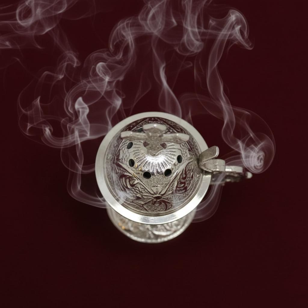 5.1 Inch Silver Plated Home Censer