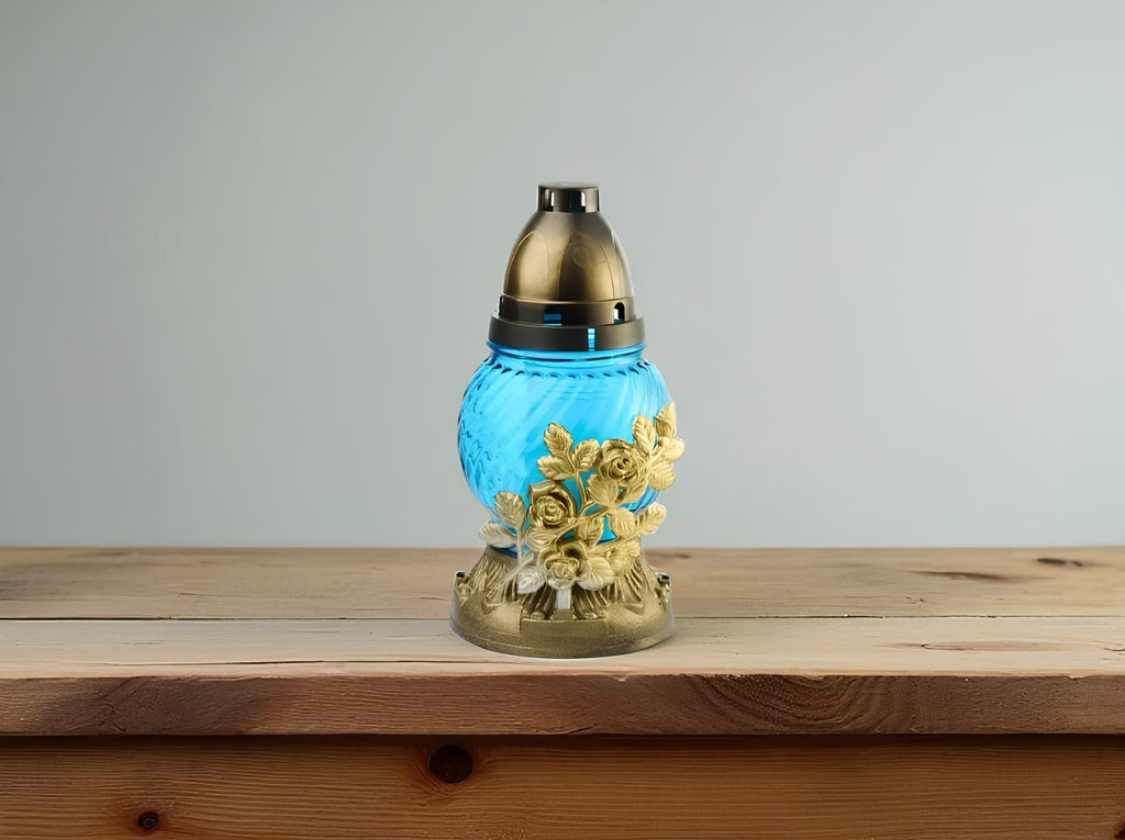 Memorial Candle 24h, 200g, Glass Grave Lantern, Cemetery Candle, Prayer Candle, Memorial Lantern, Grave Decoration, Cemetery Decor