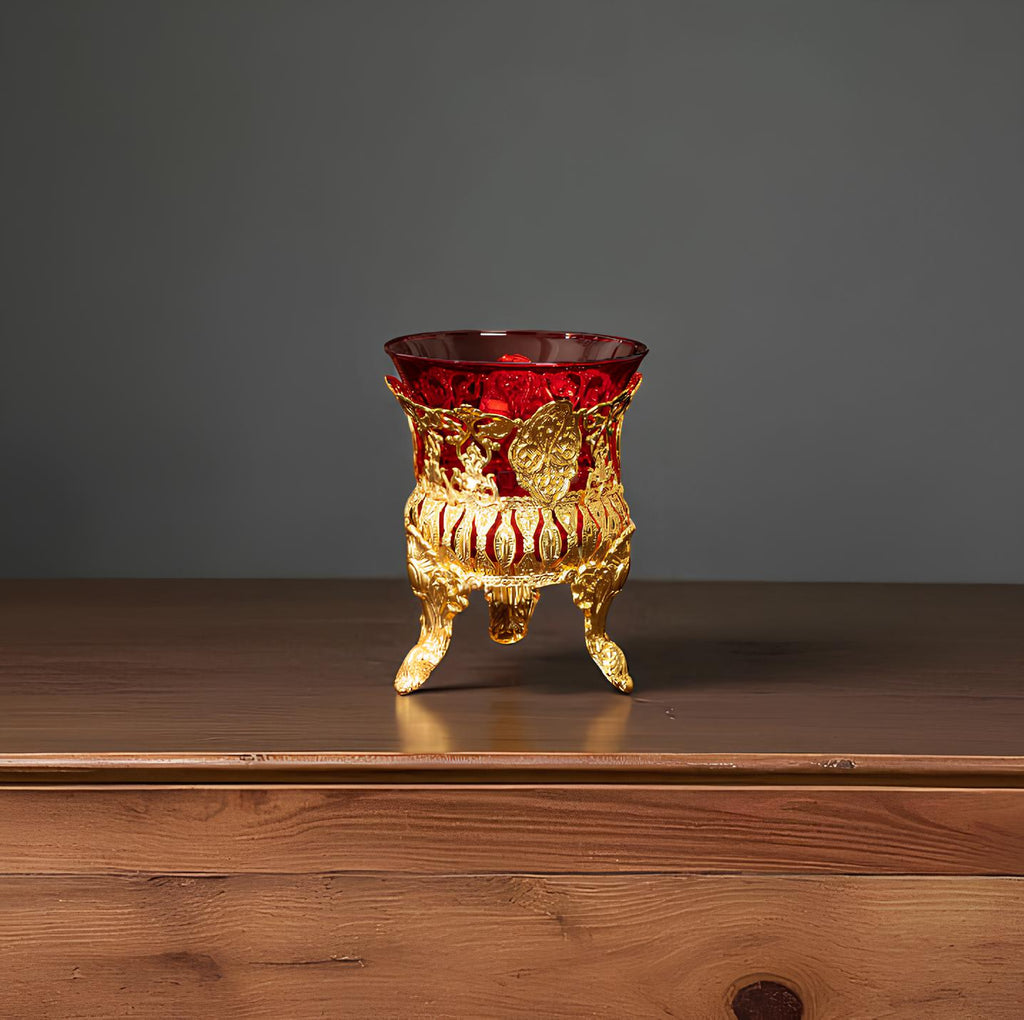 Icon Lamp Brass 5.1in x 3.9in, Oil Lamp, Retro Lamp, Oil Lamp Globes, Hanging Oil Lamp, Oil Candle, Vintage Glass Lamp, Orthodox