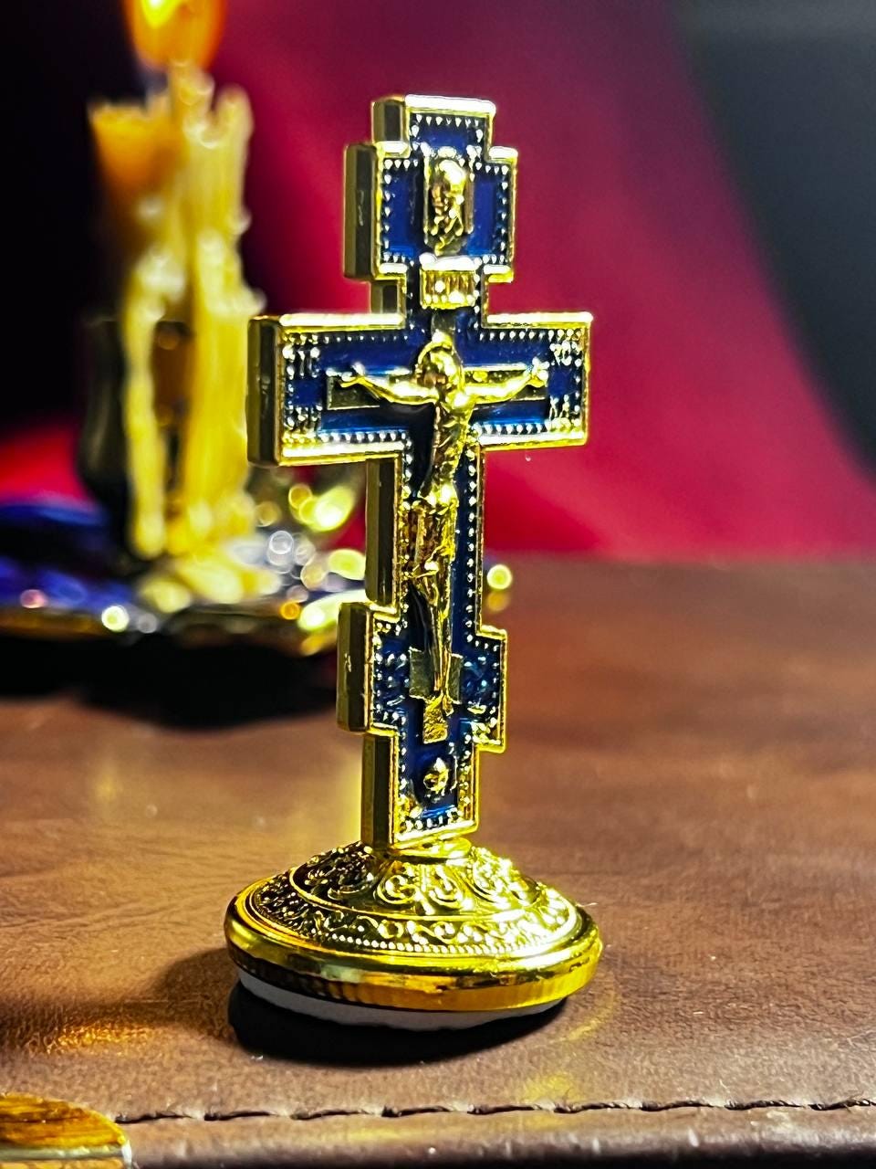 Metal cross. Orthodox cross. Matal car orthodox cross. Crucifix. Matalcross. Maetal car cross. Christian cross. Religious car decor