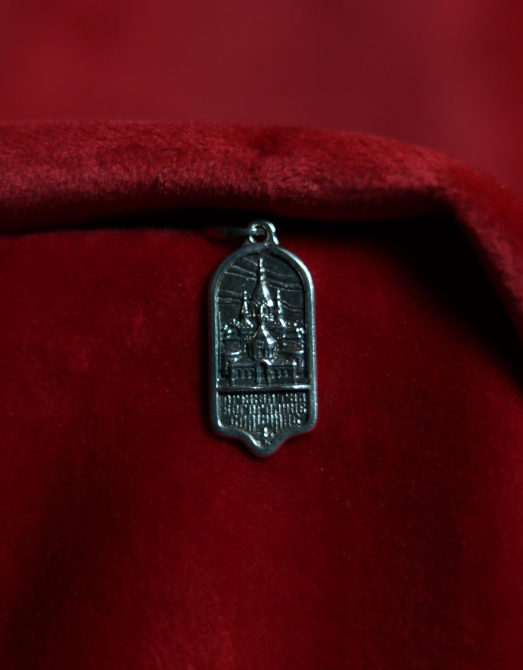 Sterling Silver 925 Orthodox Virgin Mary Pokrov Medal Pendant | 0.98×0.47 in | 3.55g | Blackened Christian Icon Jewelry, Greek orthodox