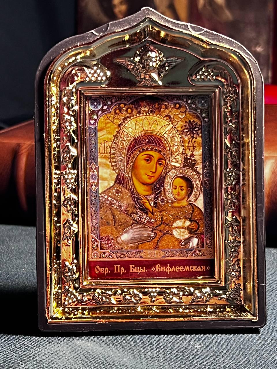Icon of the Mother of God 10x15, Kazan icon of the Mother of God, Orthodox icon, Orthodox cross, Hanging icon, Mother of God, Virgin Mary