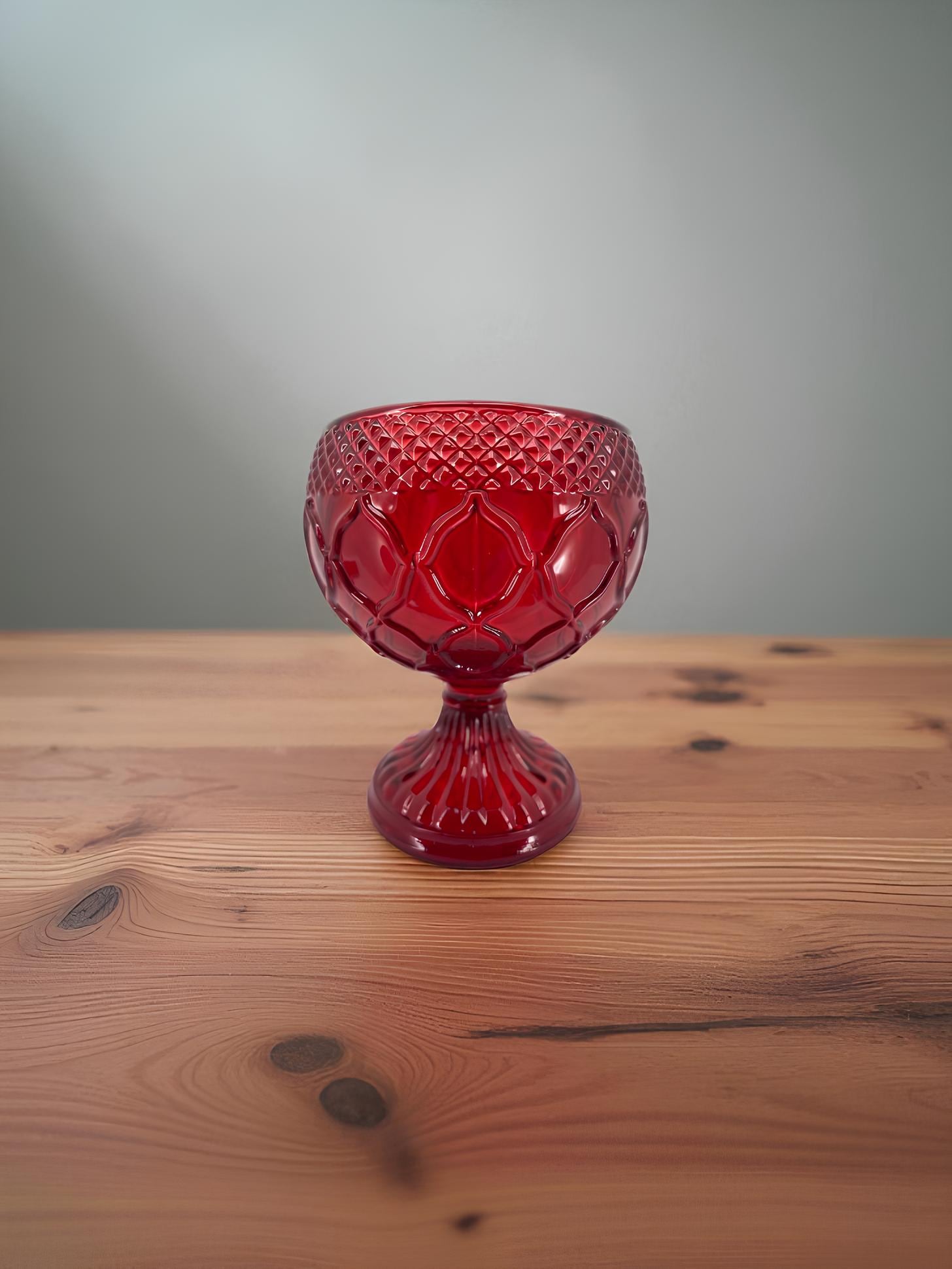 Red Glass Icon Lamp 2.55x3.93 in, Oil Lamp, Retro Lamp, Hanging Oil Lamp, Oil Candle, Vintage Oil Lamp, Orthodox Christian