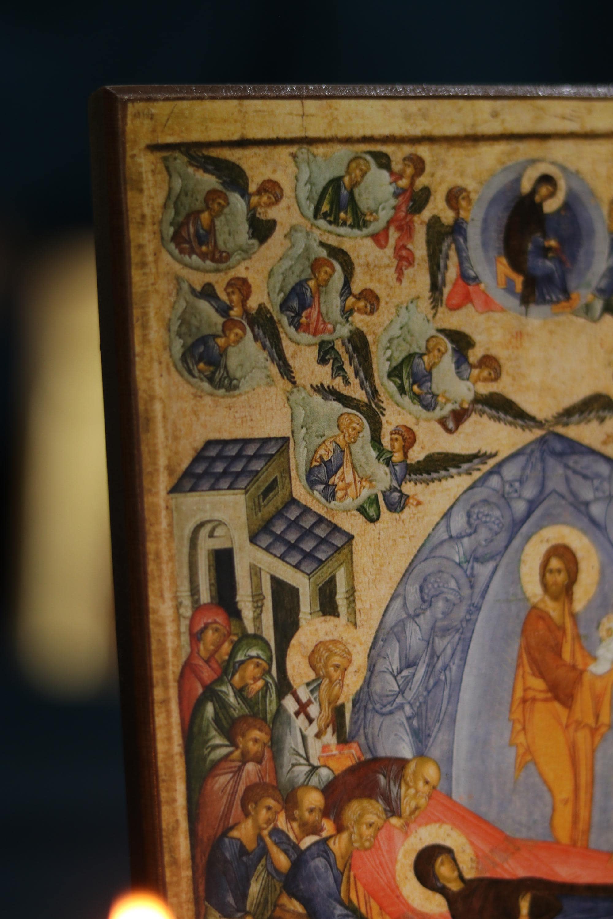 Dormition of the Theotokos Icon, Wooden Icon Orthodox Christian Icon