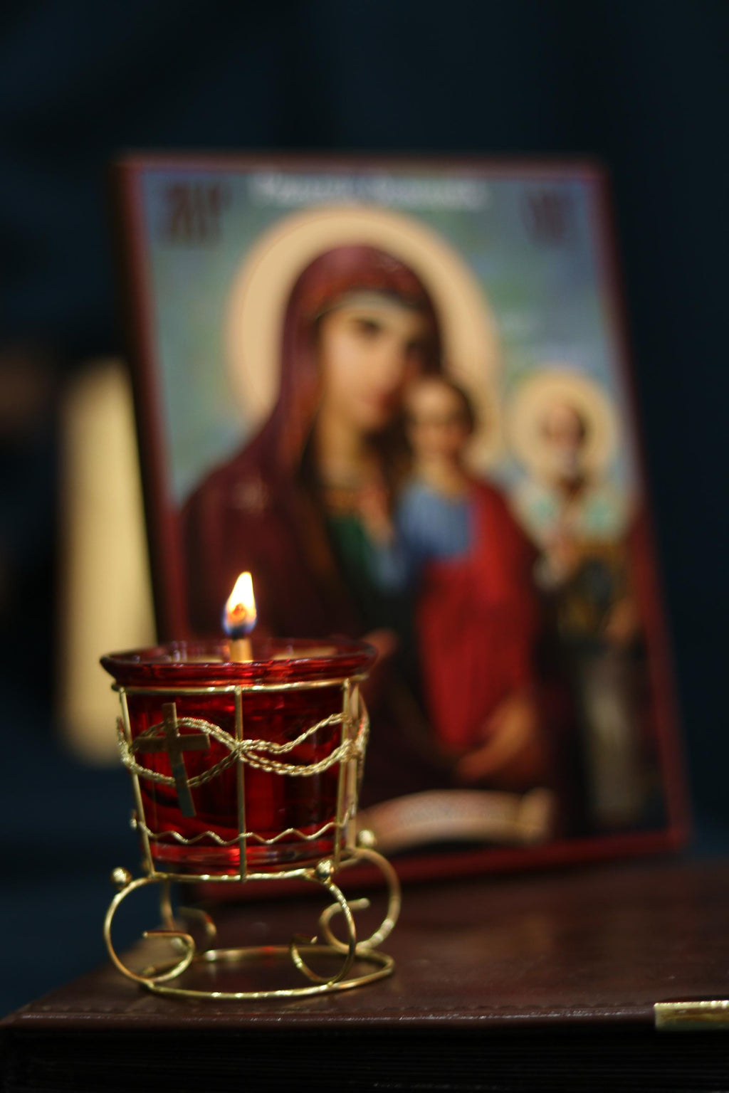 Rzhev Okovets Mother of God Icon Orthodox Wooden Icon Christian Wall Art