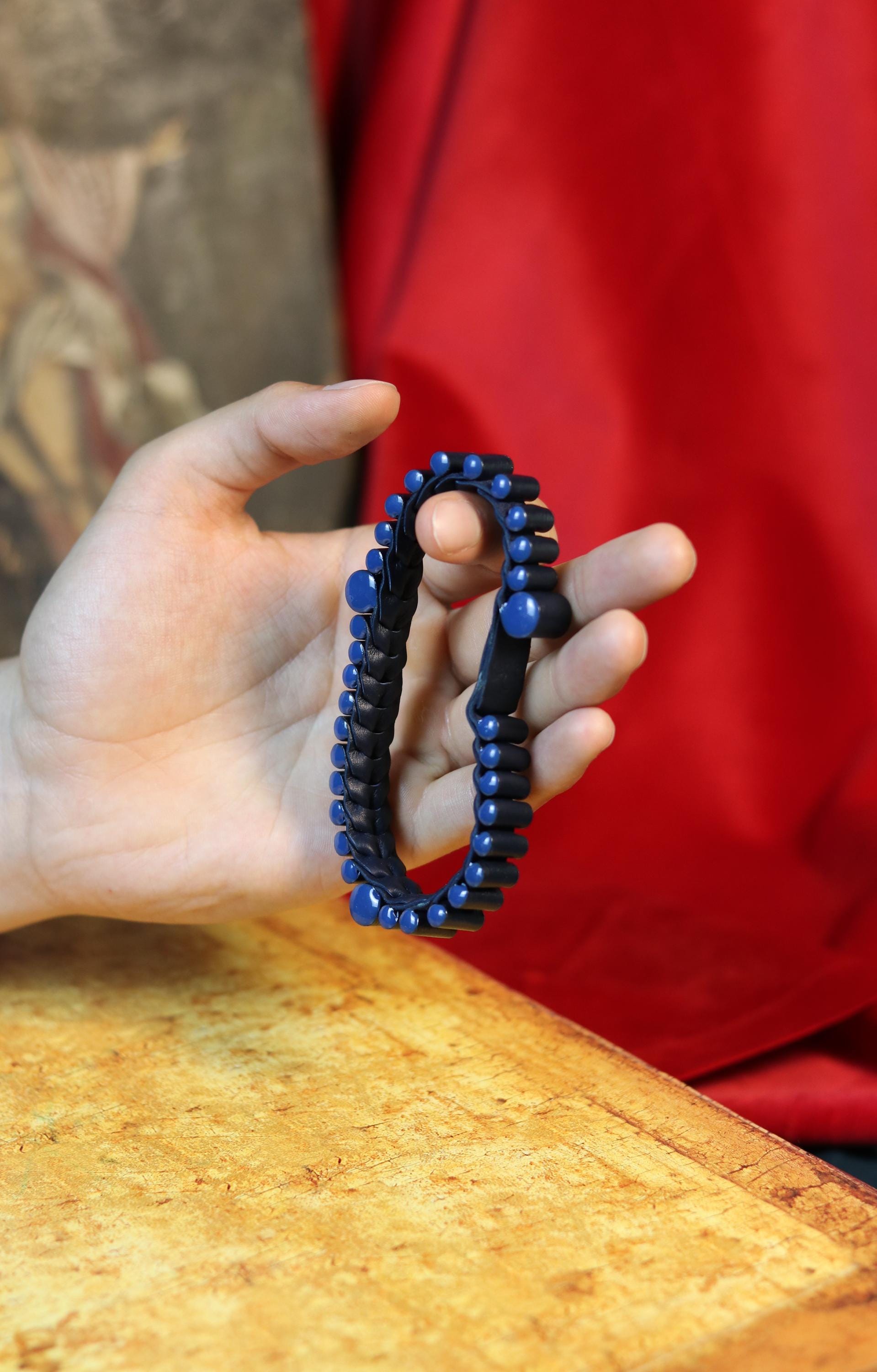 Handmade leather orthodox prayer rope, Chotki prayer rope, Rope bracelet, Prayer beads, Prayer bracelet, Brojanica, Rosenkranz