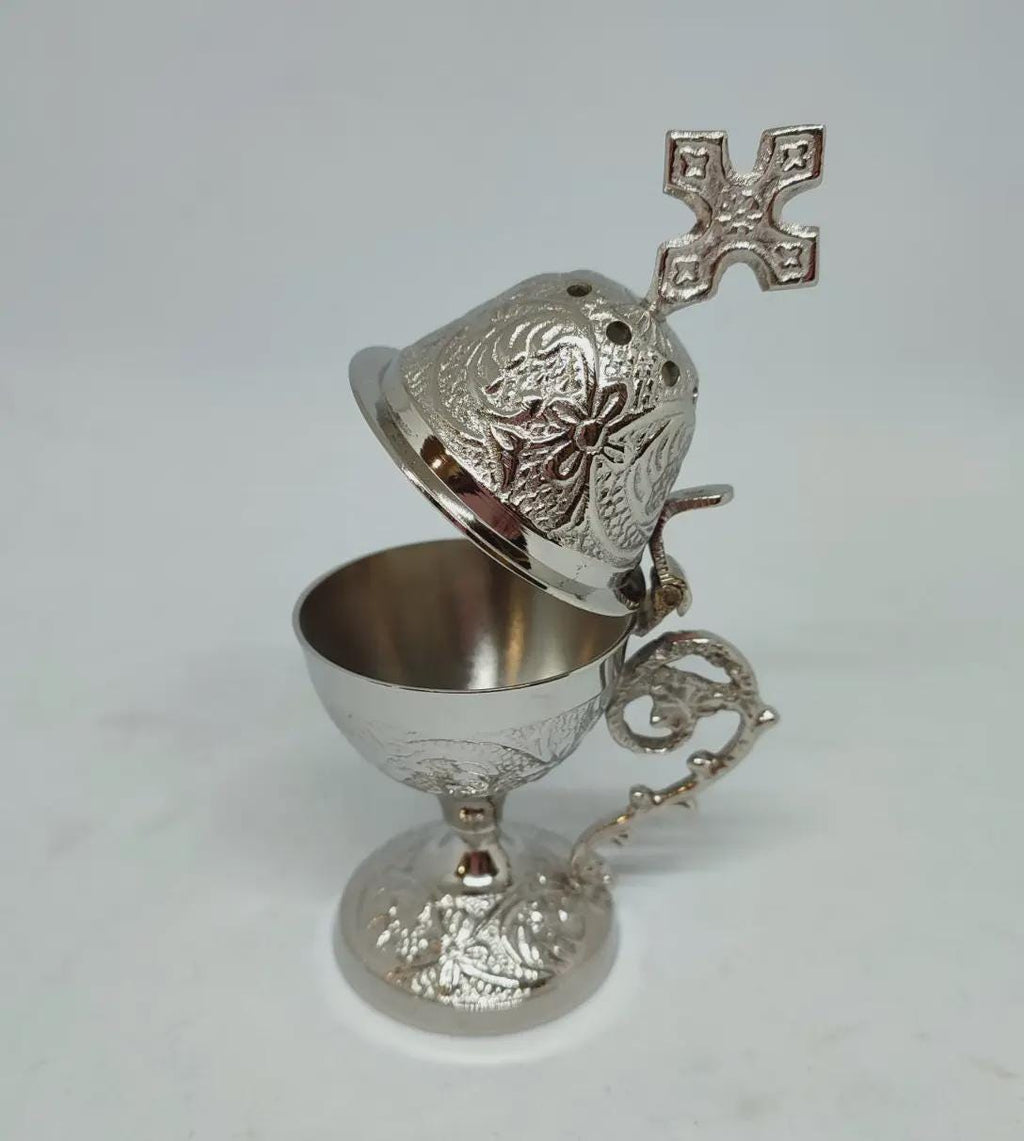 5.1 Inch Silver Plated Home Censer