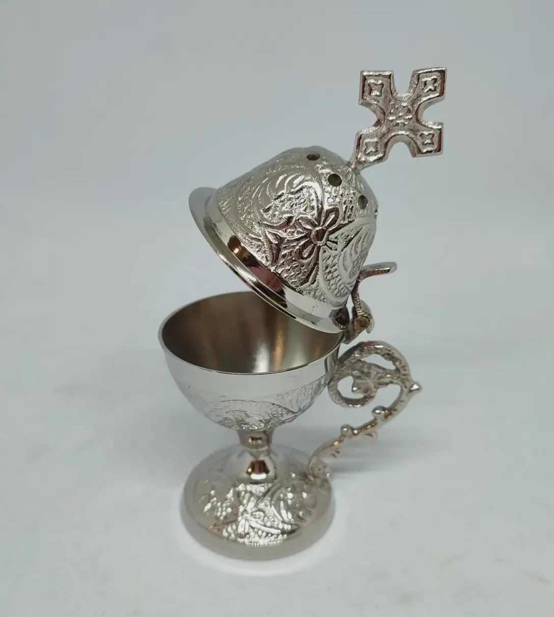5.1 Inch Silver Plated Home Censer