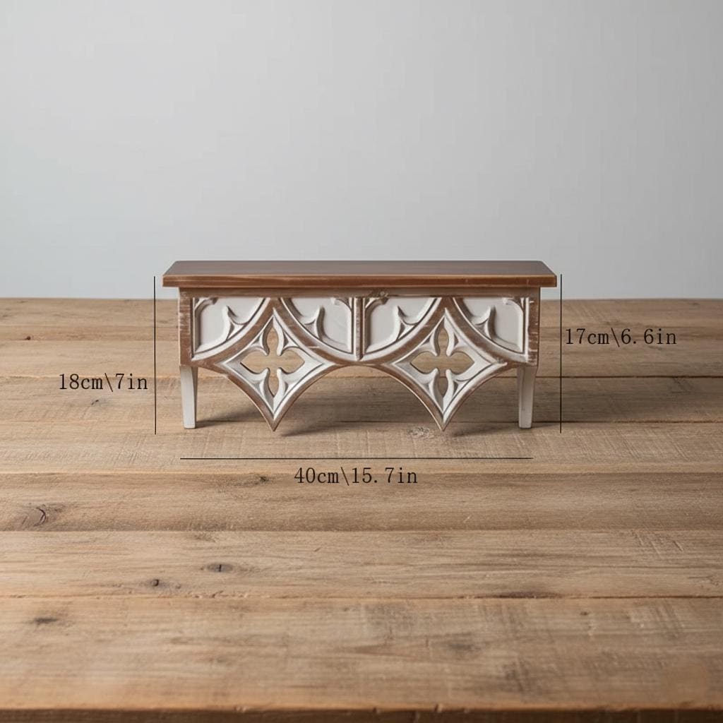 Wooden shelf for a home iconostasis, Orthodox Home Icon Stand, Prayer Corner Shelf