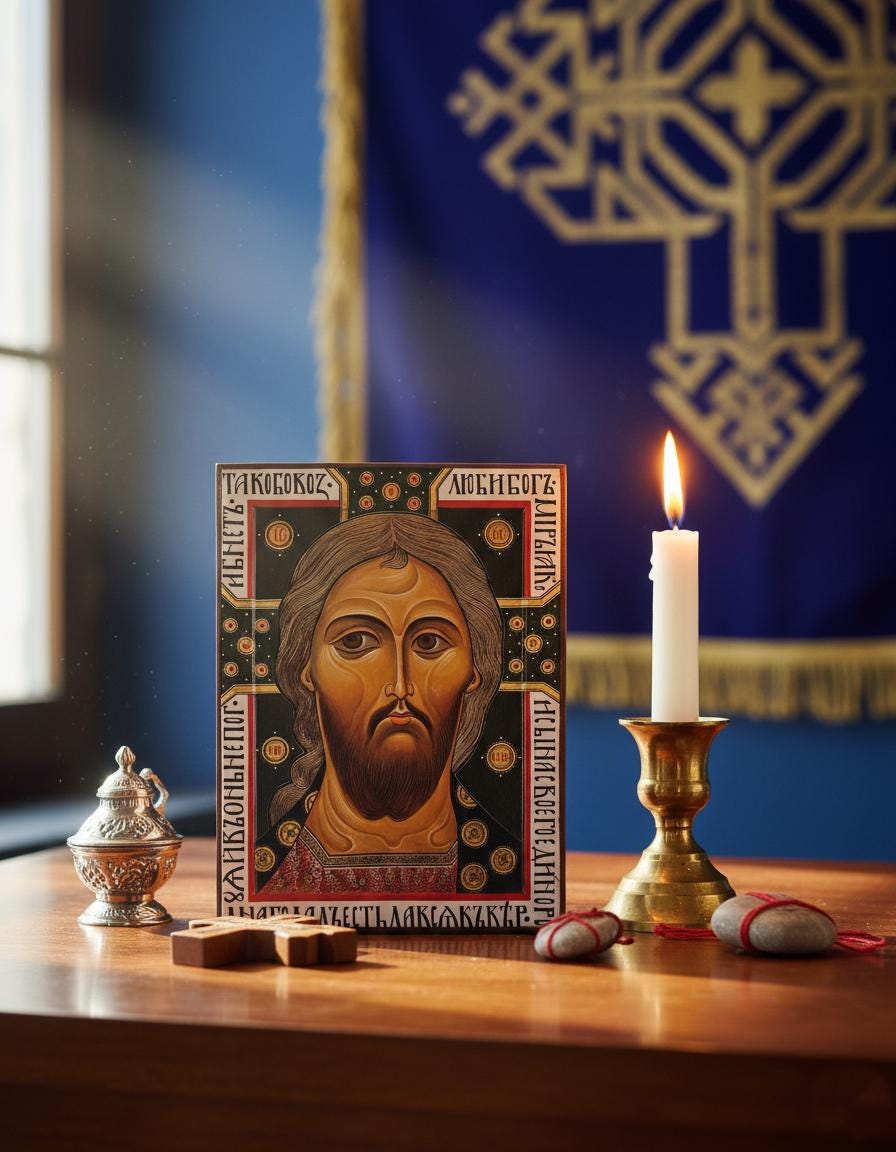 Jesus Christ Savior Icon 6.3x4.7 in, Jesus Christ Savior Icon, Golden Hair Icon, Orthodox Icon, Christian Gift, Prayer Corner, Travel Icon