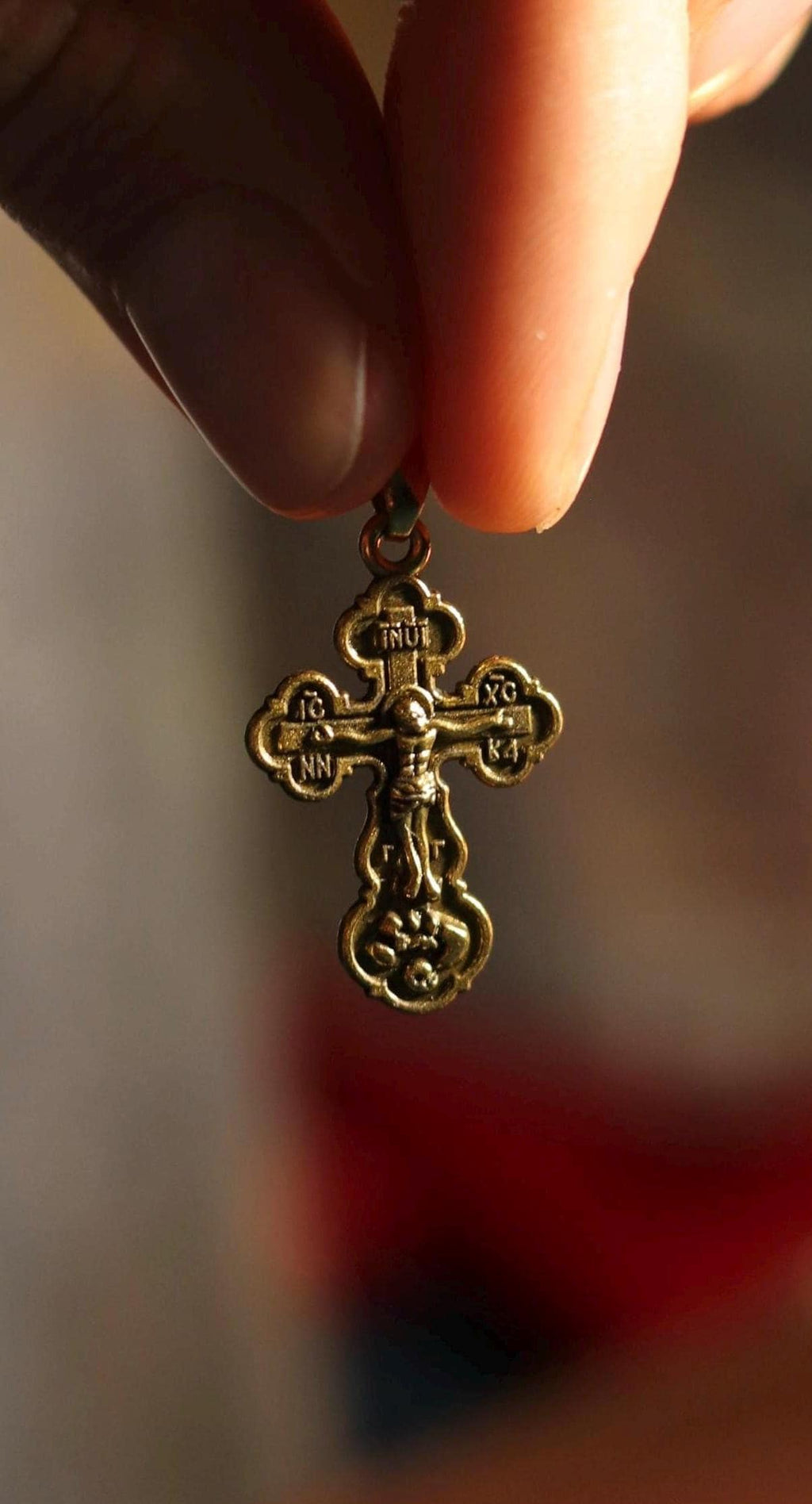 Orthodox Cross Necklace Men, Large Jesus cross pendant with Jesus Christ . Christian Cross Pendant. Crucifix necklace.