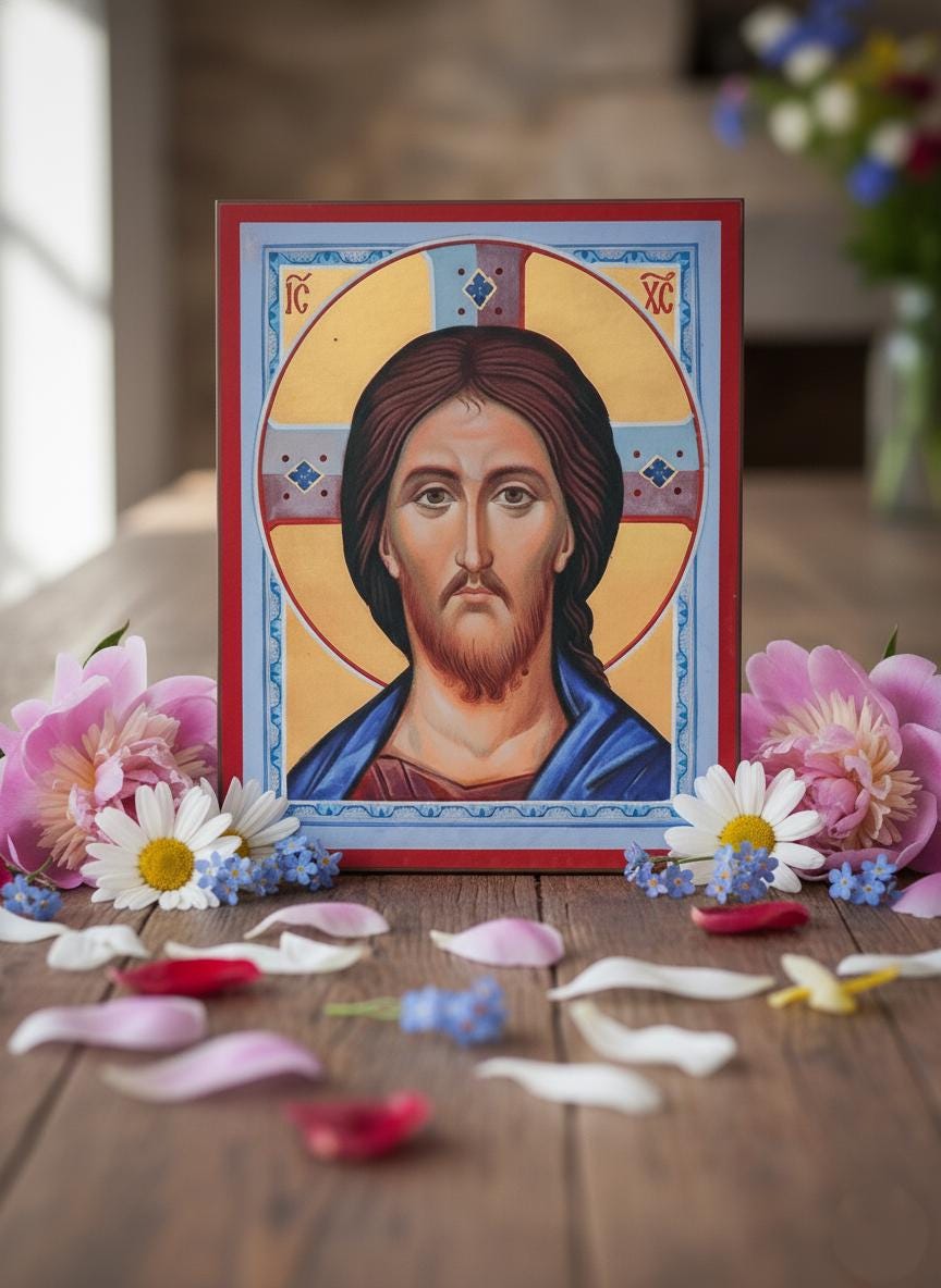 Orthodox Wedding Icon Set Mother of God & Christ Icons, Wooden Board 15x20 or 20x28 cm, Christian Gift for Marriage, Home Prayer Decor