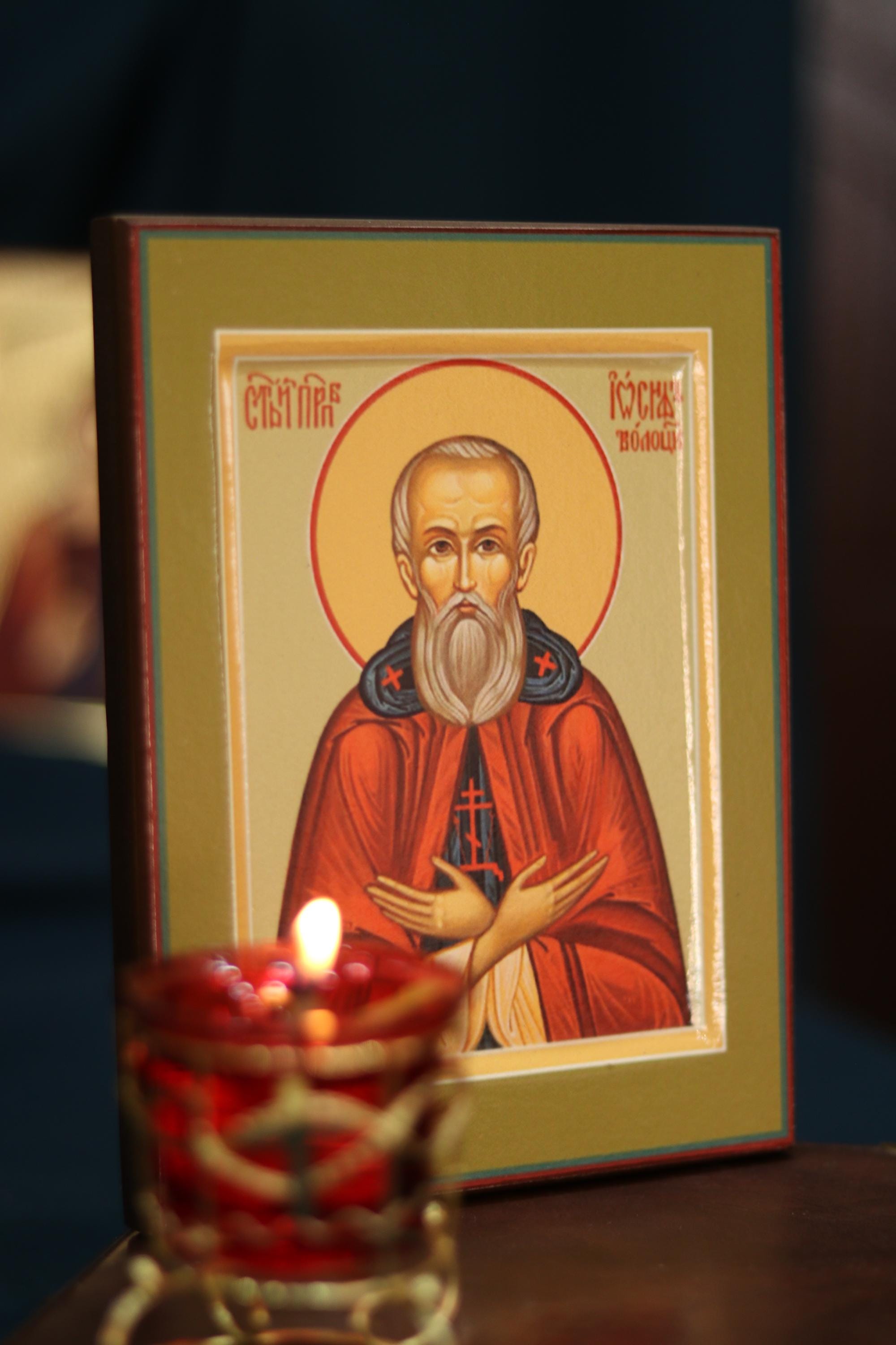 Joseph Volotsky Icon Wooden Icon Orthodox Prayer Icon