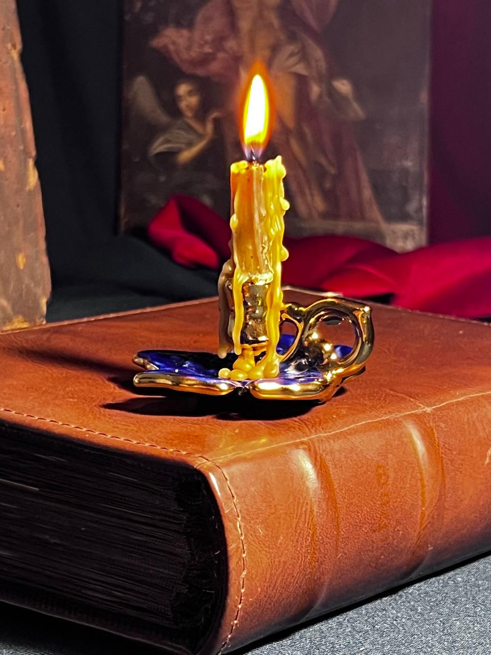 Orthodox candlestick, Ceramic candlestick, Orthodox icon, Orthodox cross, Small candlestick, Retro candlestick, Gift candlestick.