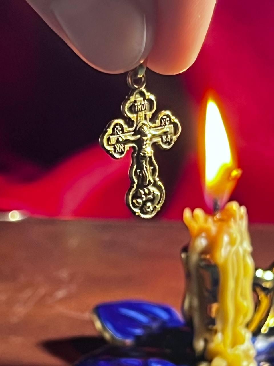 Orthodox Cross Necklace Men, Large Jesus cross pendant with Jesus Christ . Christian Cross Pendant. Crucifix necklace.