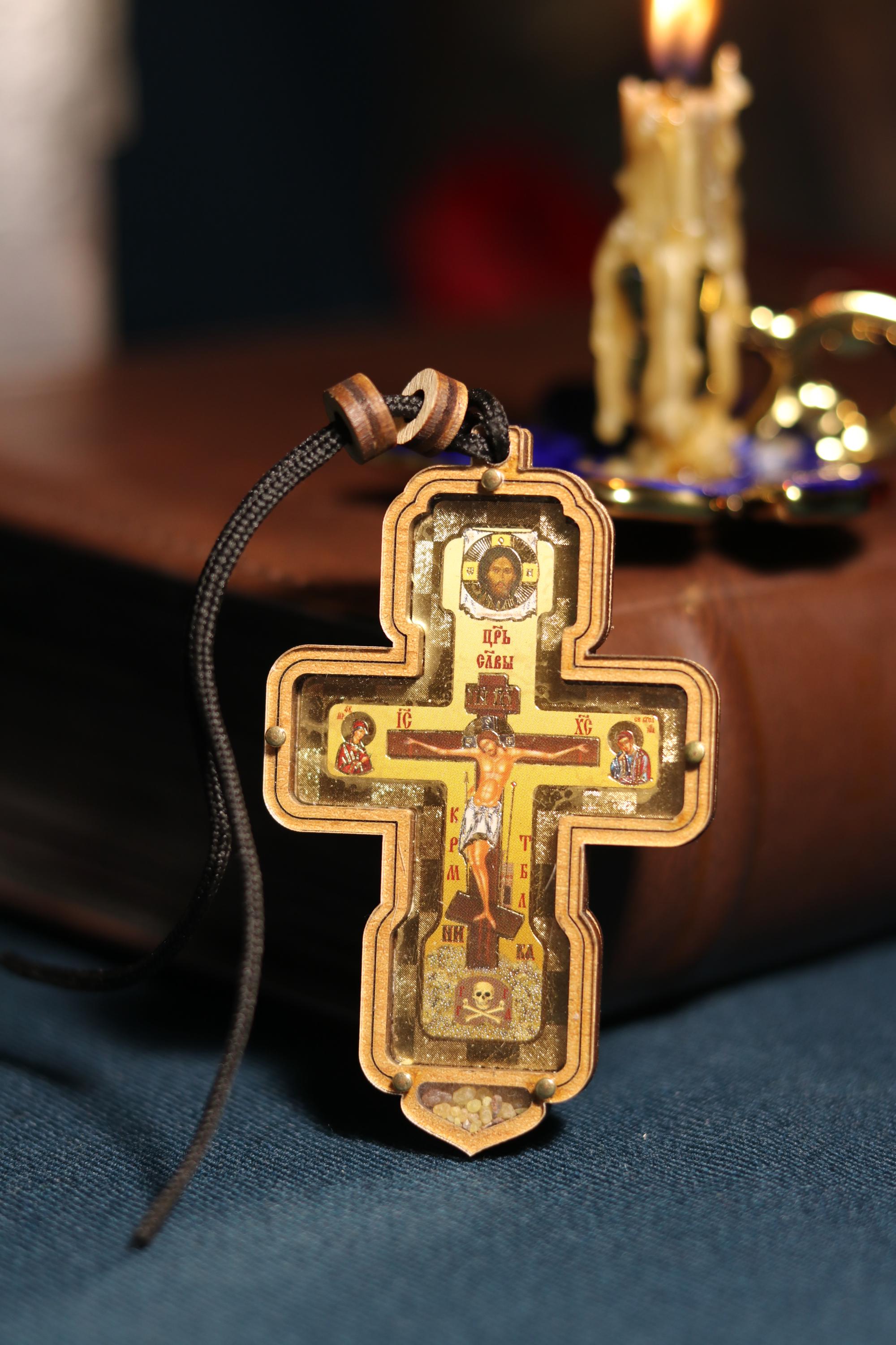Wooden cross. Orthodox cross. Wooden car orthodox cross. Crucifix. Wood cross. Wooden car cross. Christian cross. Religious car decor