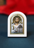 Orthodox icon of Jesus Christ, silver icon, Orthodox silver icon, Orthodox icon, Religious icon, Christian icon, Greek icon