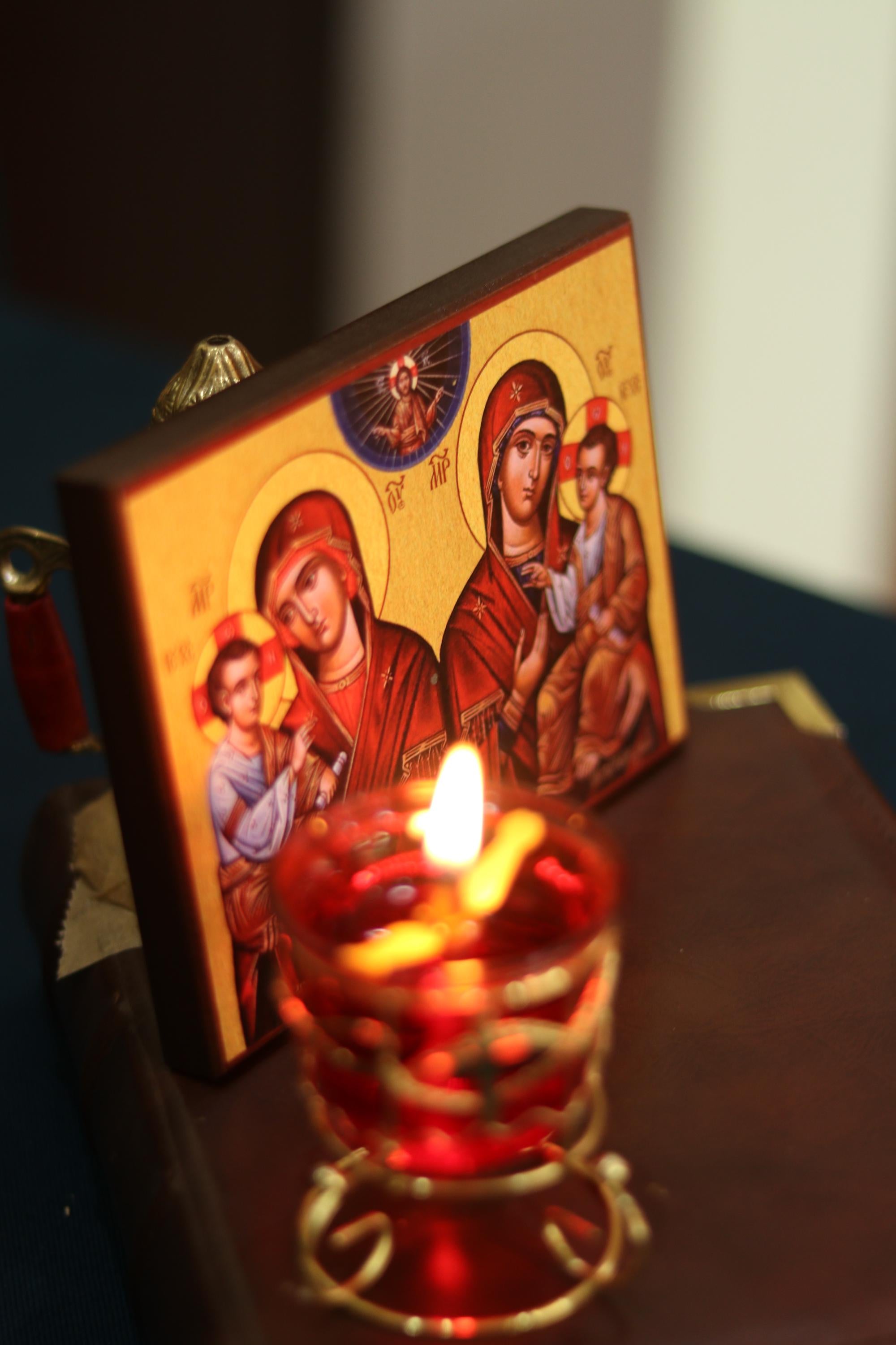 Orthodox Wooden Icon , Mother of God Quick to Hear and Quick to Respond