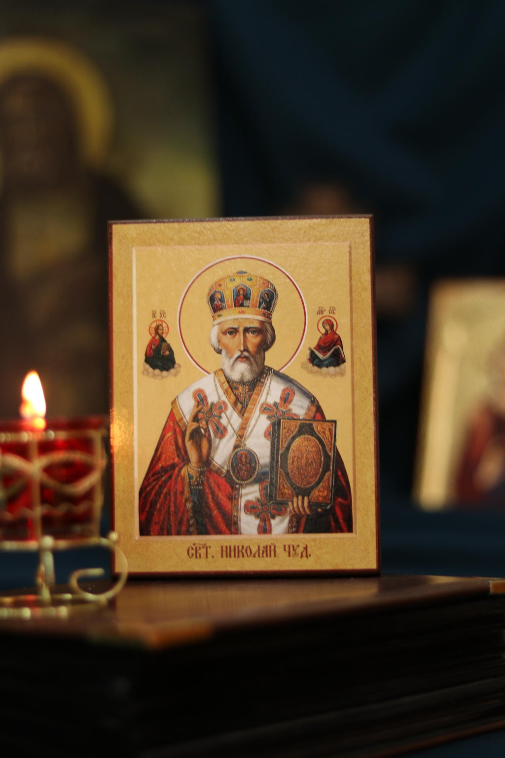 Orthodox Icon St Nicholas Wooden Icon Wooden Icon