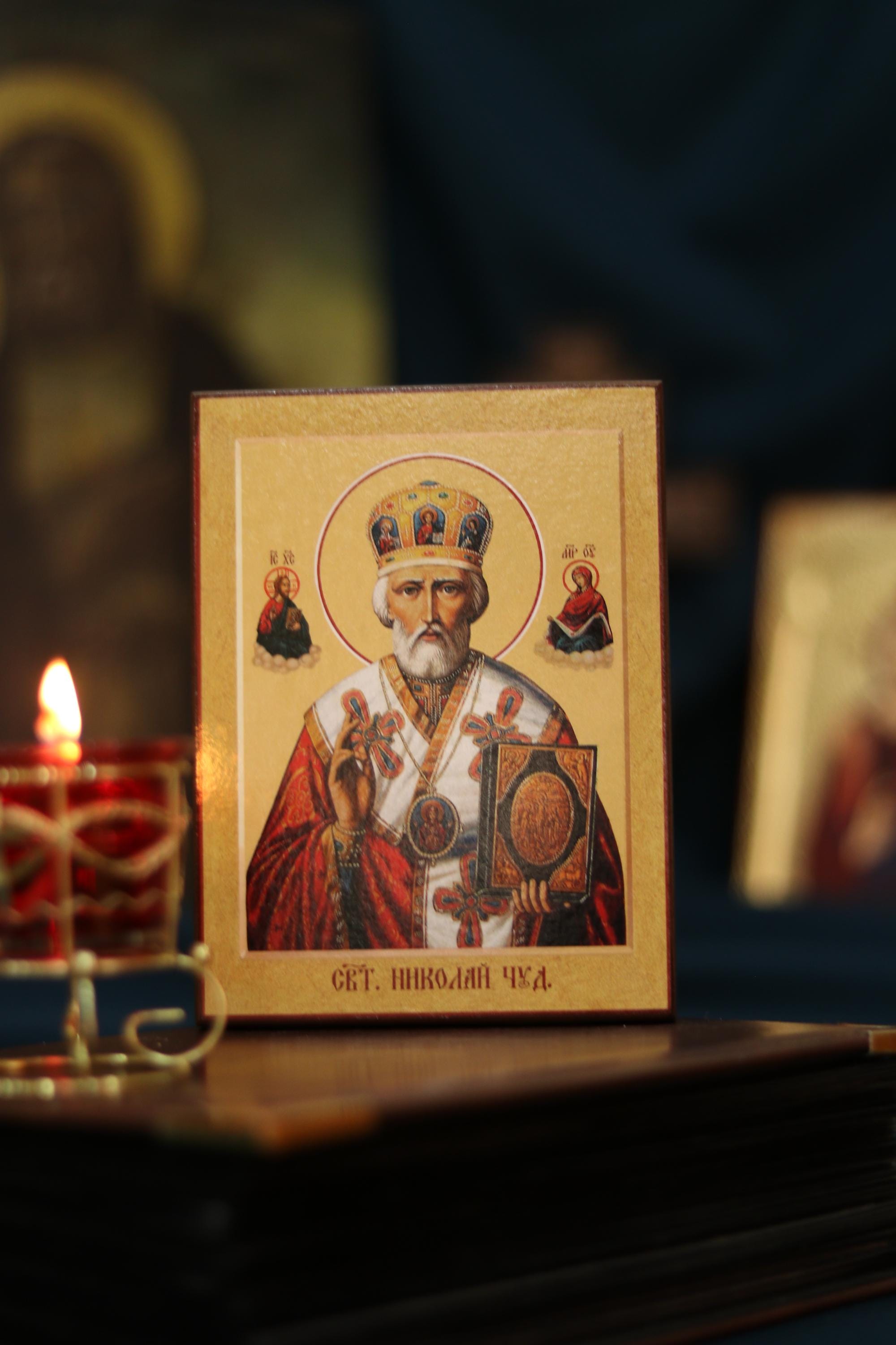 Orthodox Icon St Nicholas Wooden Icon Wooden Icon
