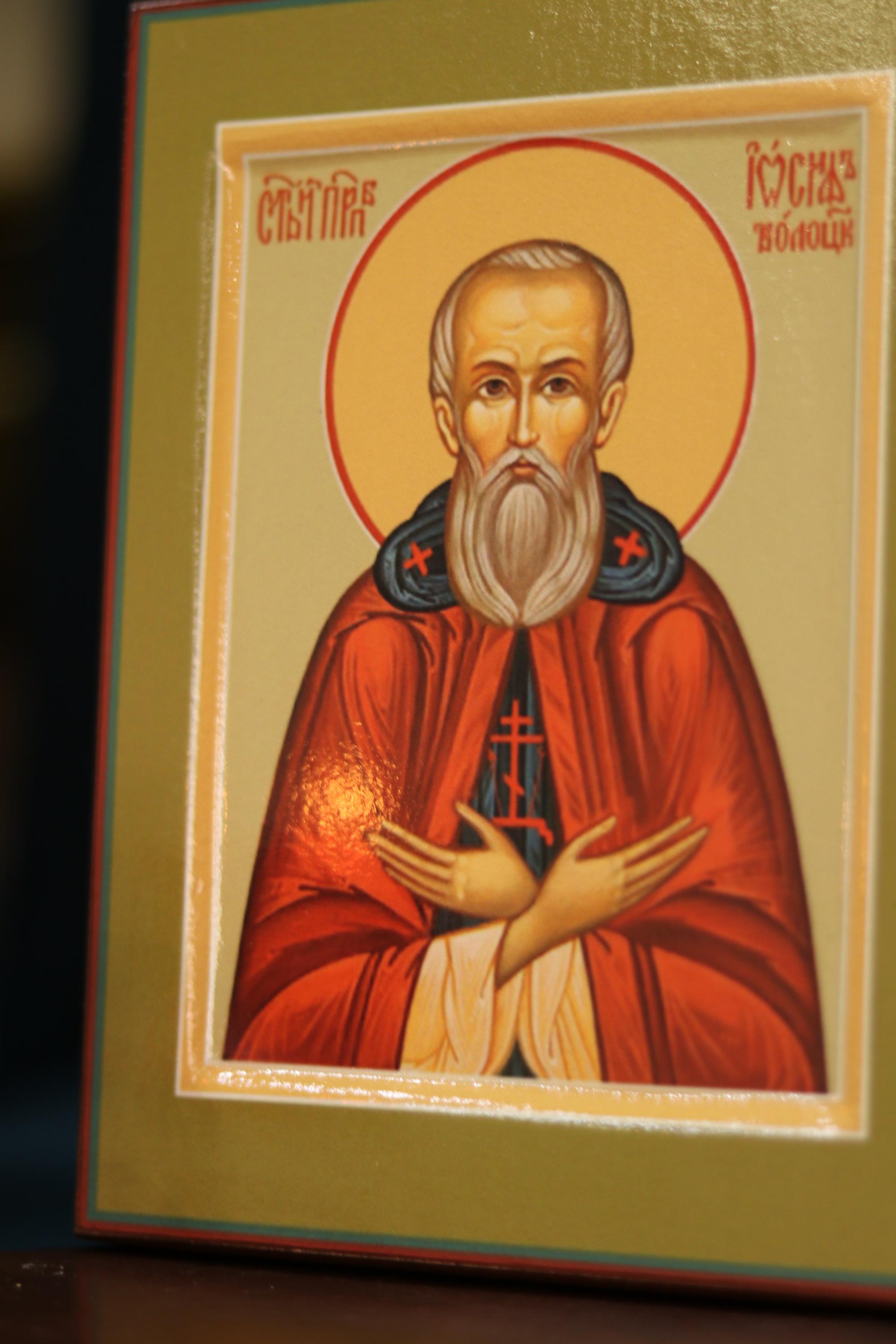 Joseph Volotsky Icon Wooden Icon Orthodox Prayer Icon