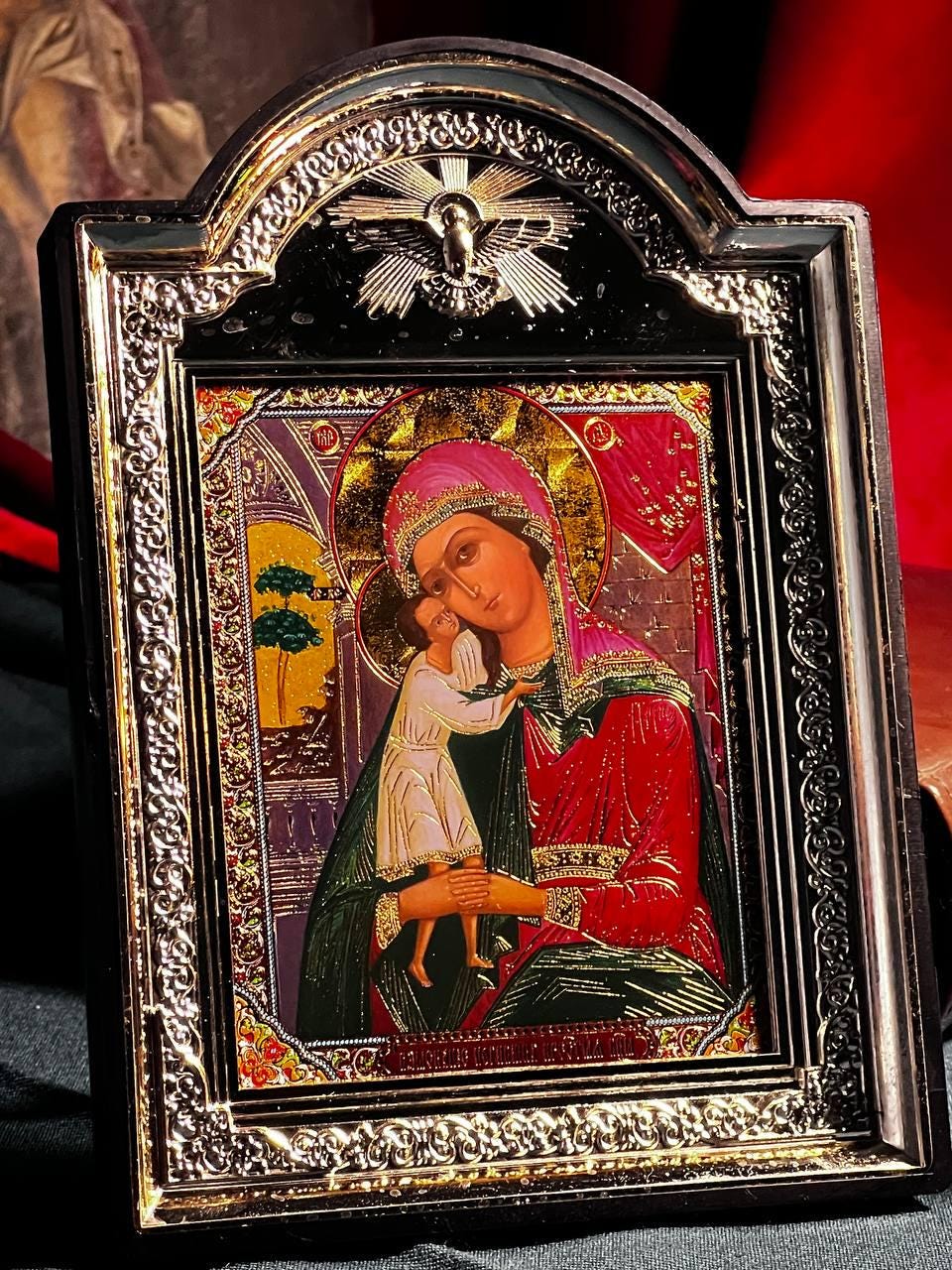 Icon of the Virgin Mary, God's mother, "Seeking of the Lost" icon, Orthodox icon, Orthodox christian, Christianity art, Icon 14x19 cm