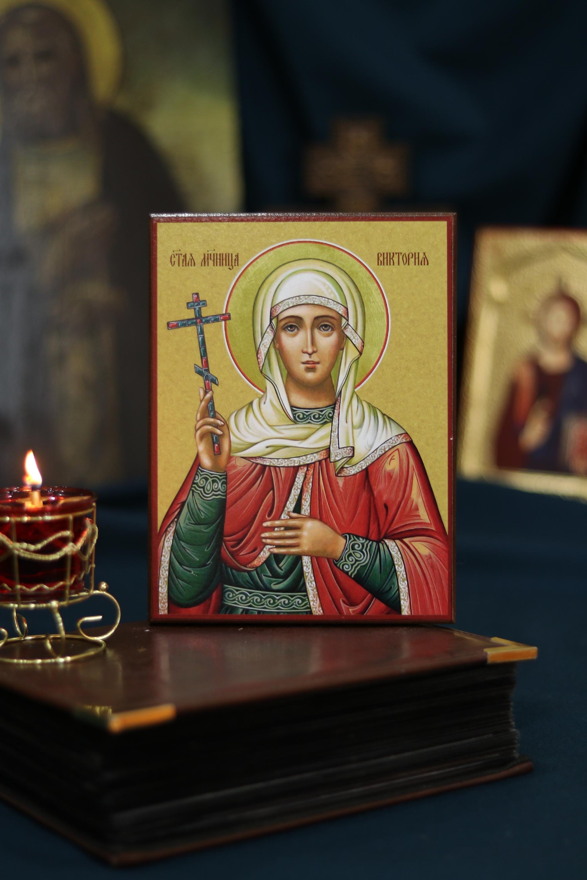 Saint Victoria Icon Wooden Icon Orthodox Religious Art