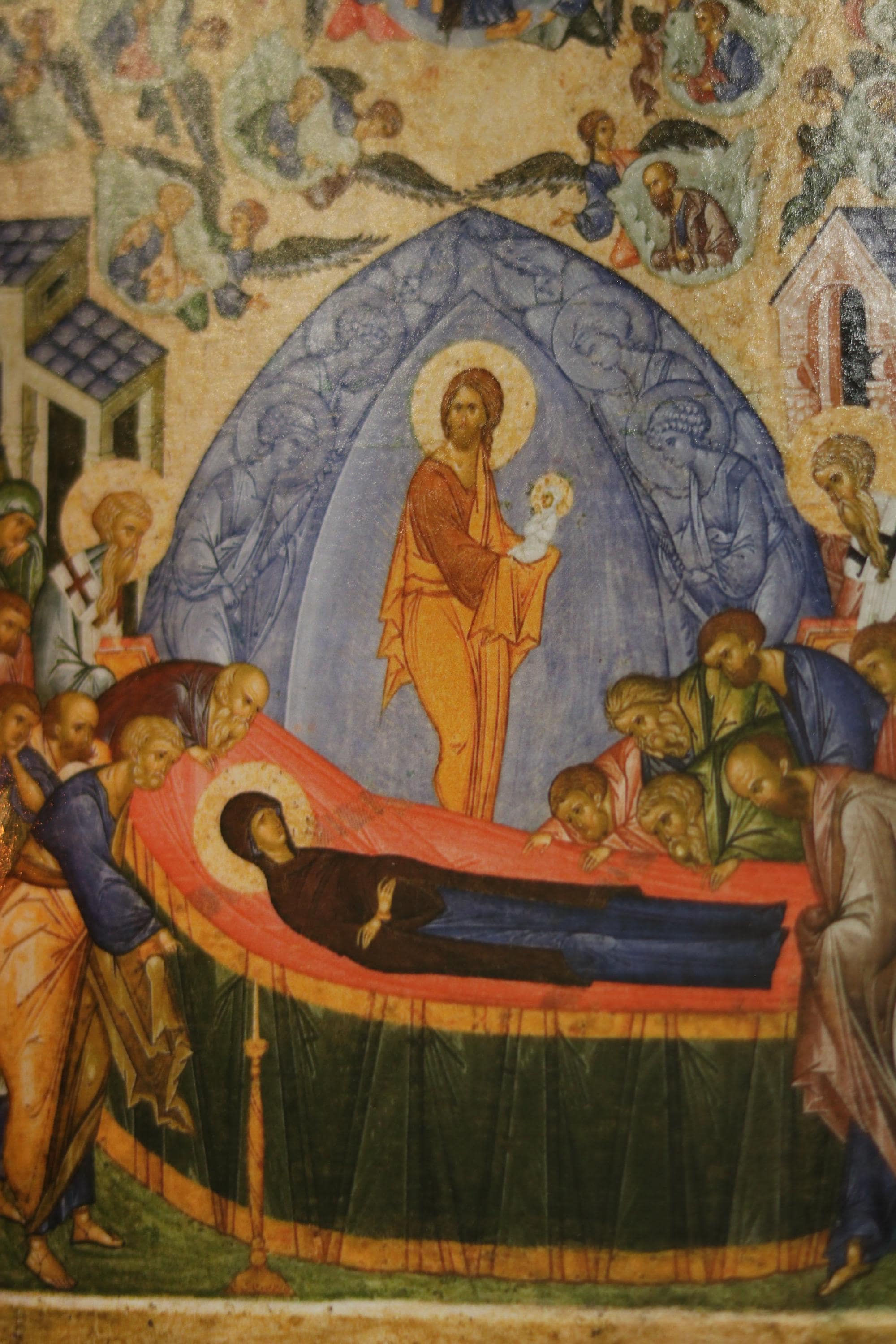 Dormition of the Theotokos Icon, Wooden Icon Orthodox Christian Icon