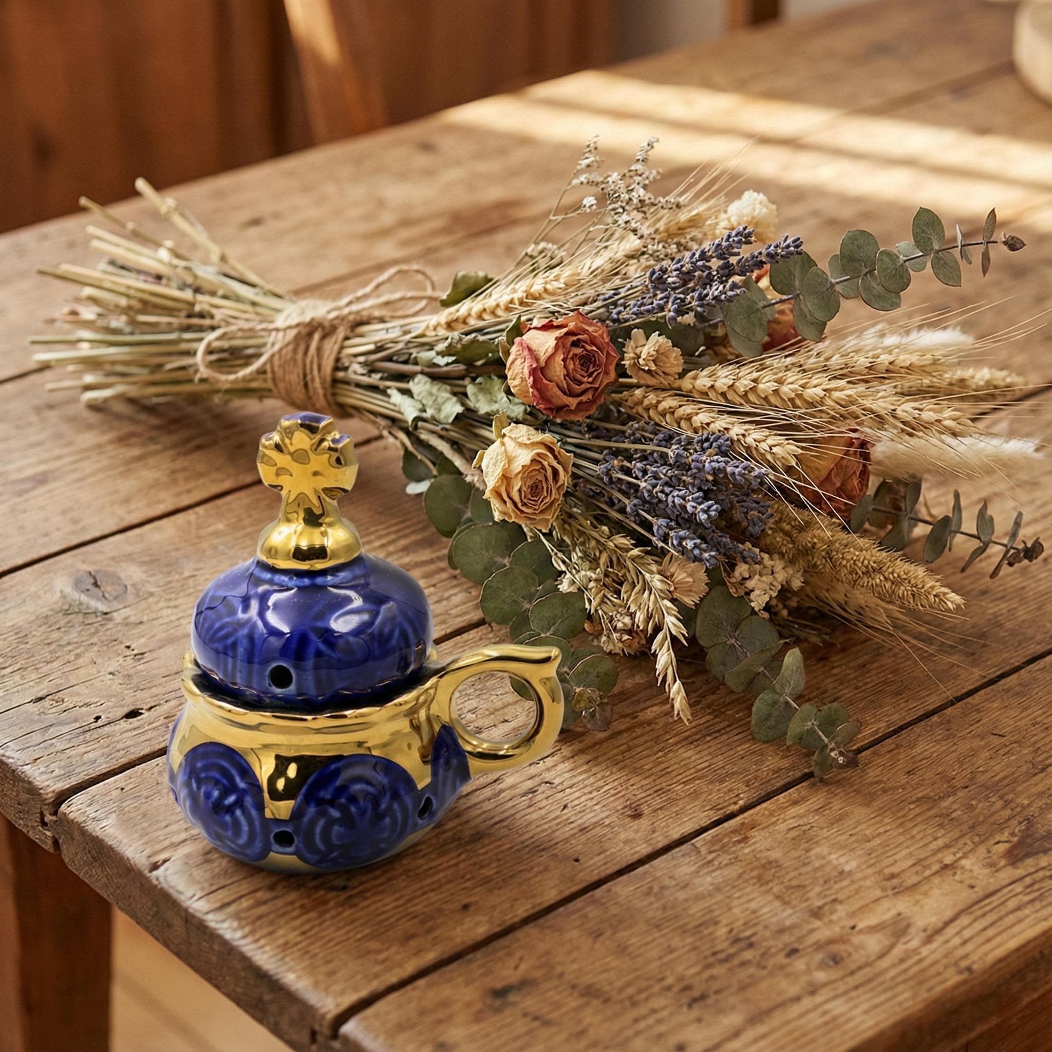 Ceramic Incense Burner, Orthodox Censer, Church Incense Holder, Ceramic Thurible, Religious Decor, Prayer Censer