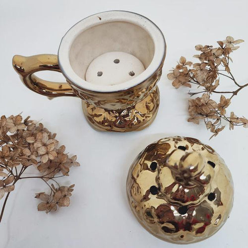 Ceramic Incense Set 5.3 in, Orthodox Censer, Greek Incense & Charcoal, Christian Gift Set, Home Prayer Decor