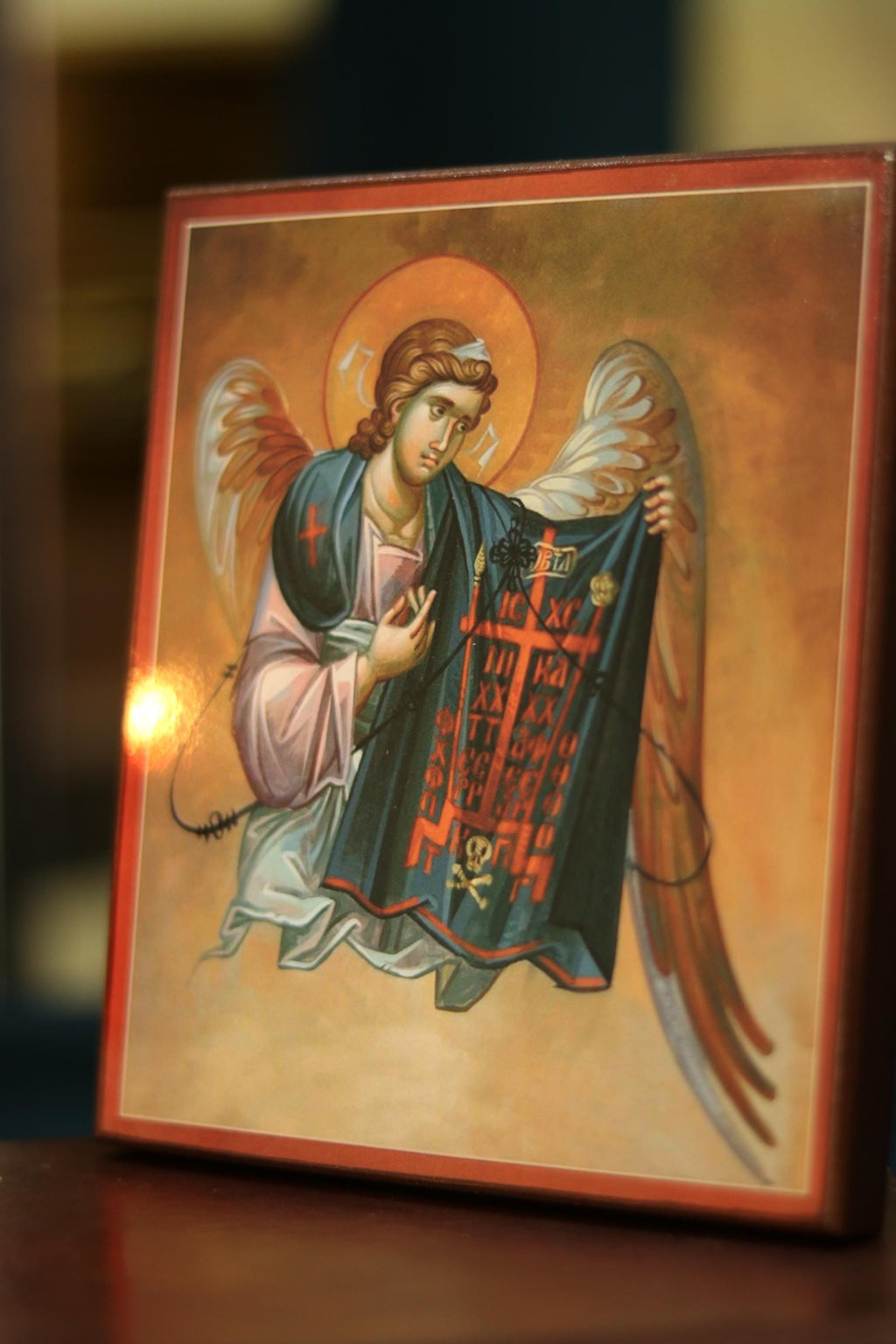 Wooden Icon Orthodox Icon , Guardian Angel, Christian
