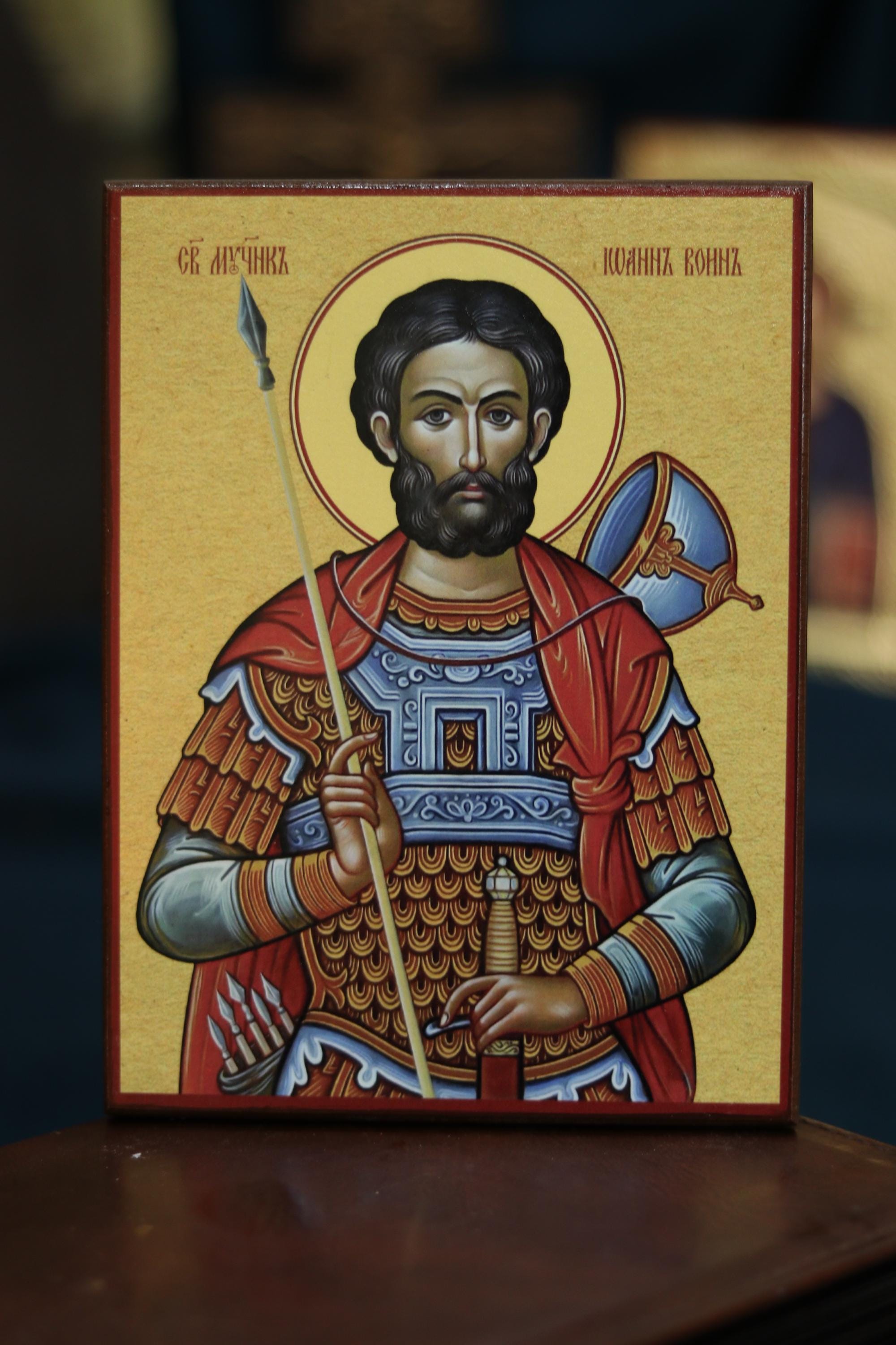 Saint John the Warrior Icon Wooden Icon Orthodox