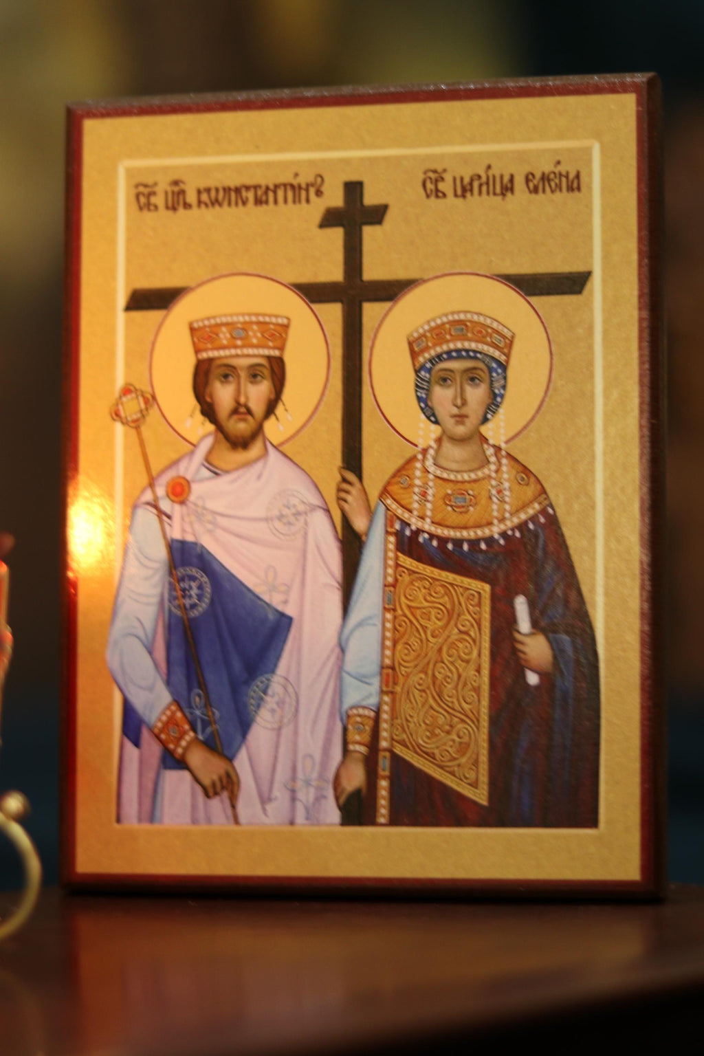 Orthodox Wooden Icon Virgin Mary Icon , Religious Decor, Christian Gift
